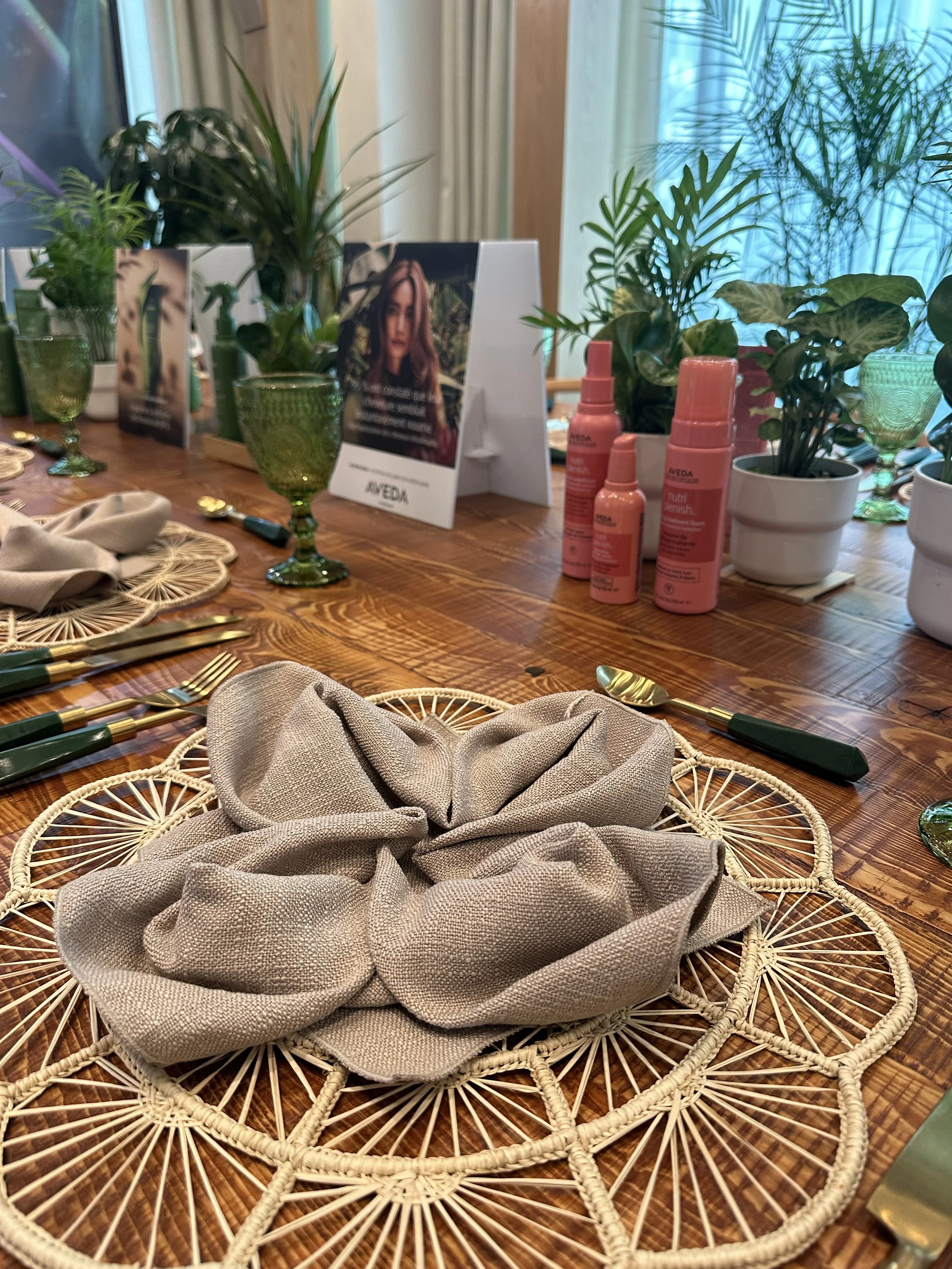 Aveda, Montreal Press Preview. Designed by Spatial  Event Architects Alexandria Design House 
