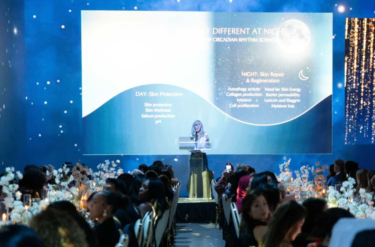 Estee Lauder Own The Night Toronto Illuminarium. Production by Spatial Event Architect Alexandria Design House