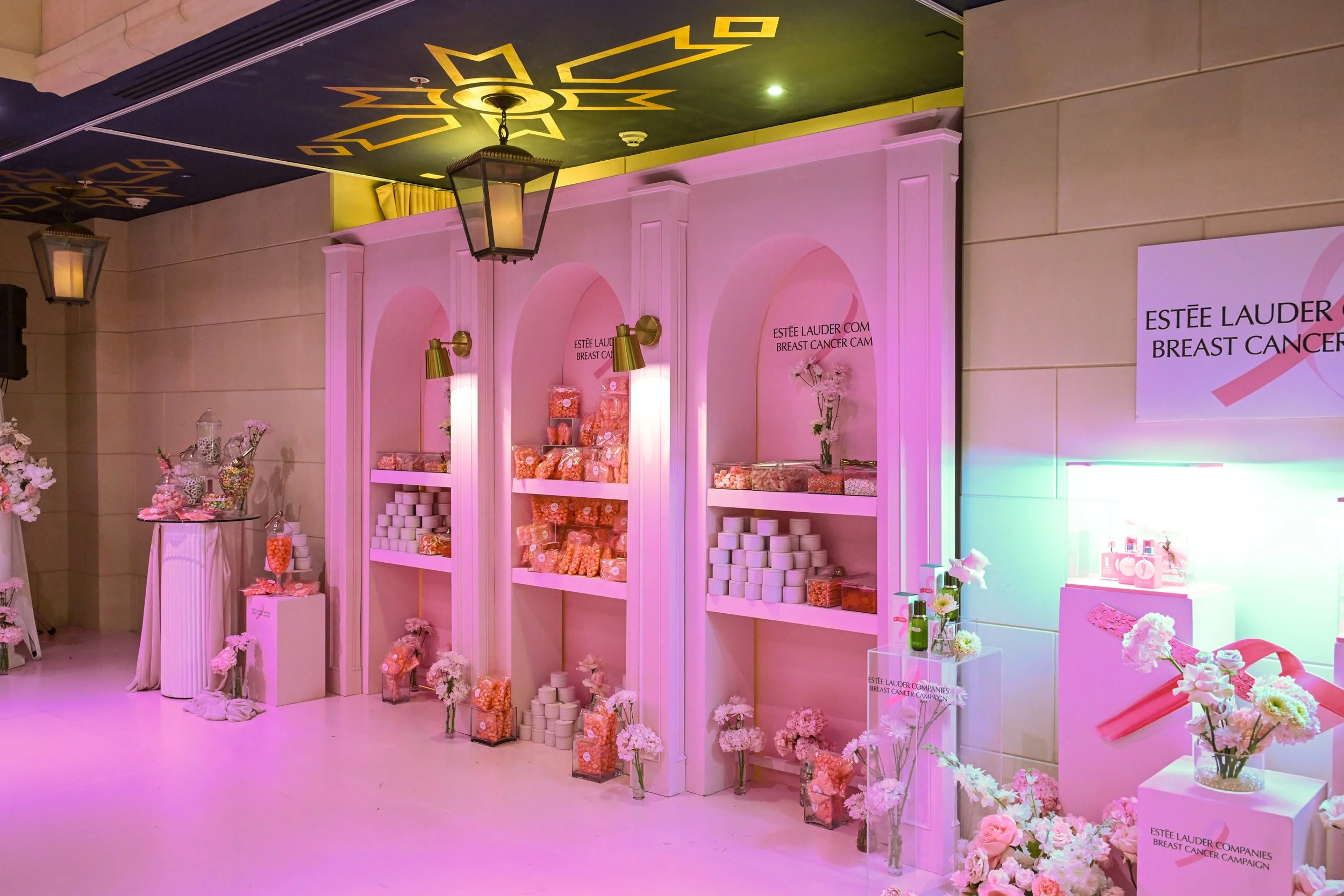  Estée Lauder Annual Breast Cancer Campaign hosted at Windsor Arms Hotel Toronto Designed by Spatial Event Architect Alexandria Design House .There is a difference and it shows up in how guests move, how brands are felt, and how rooms are remembered.