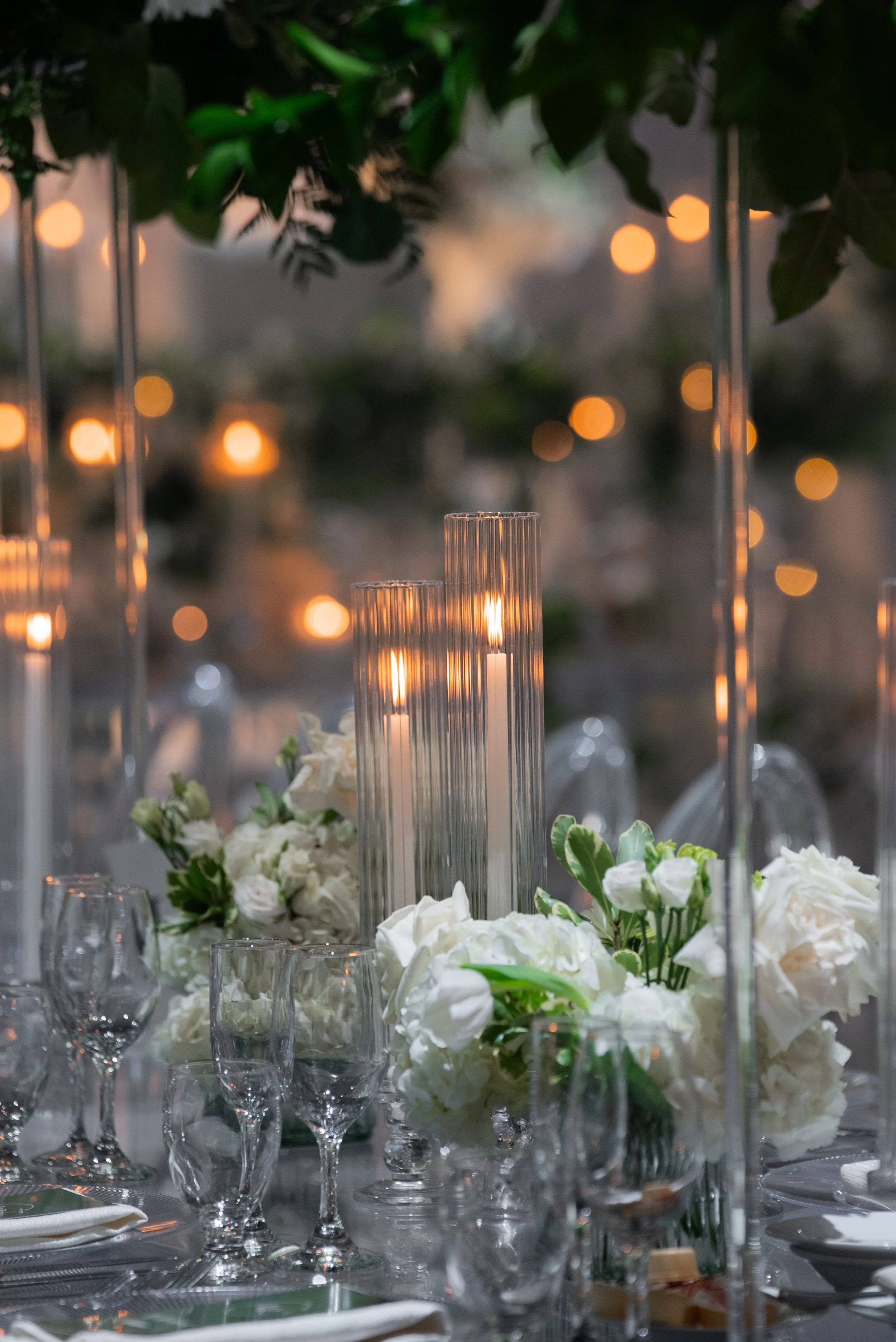 white floral Centrepiece