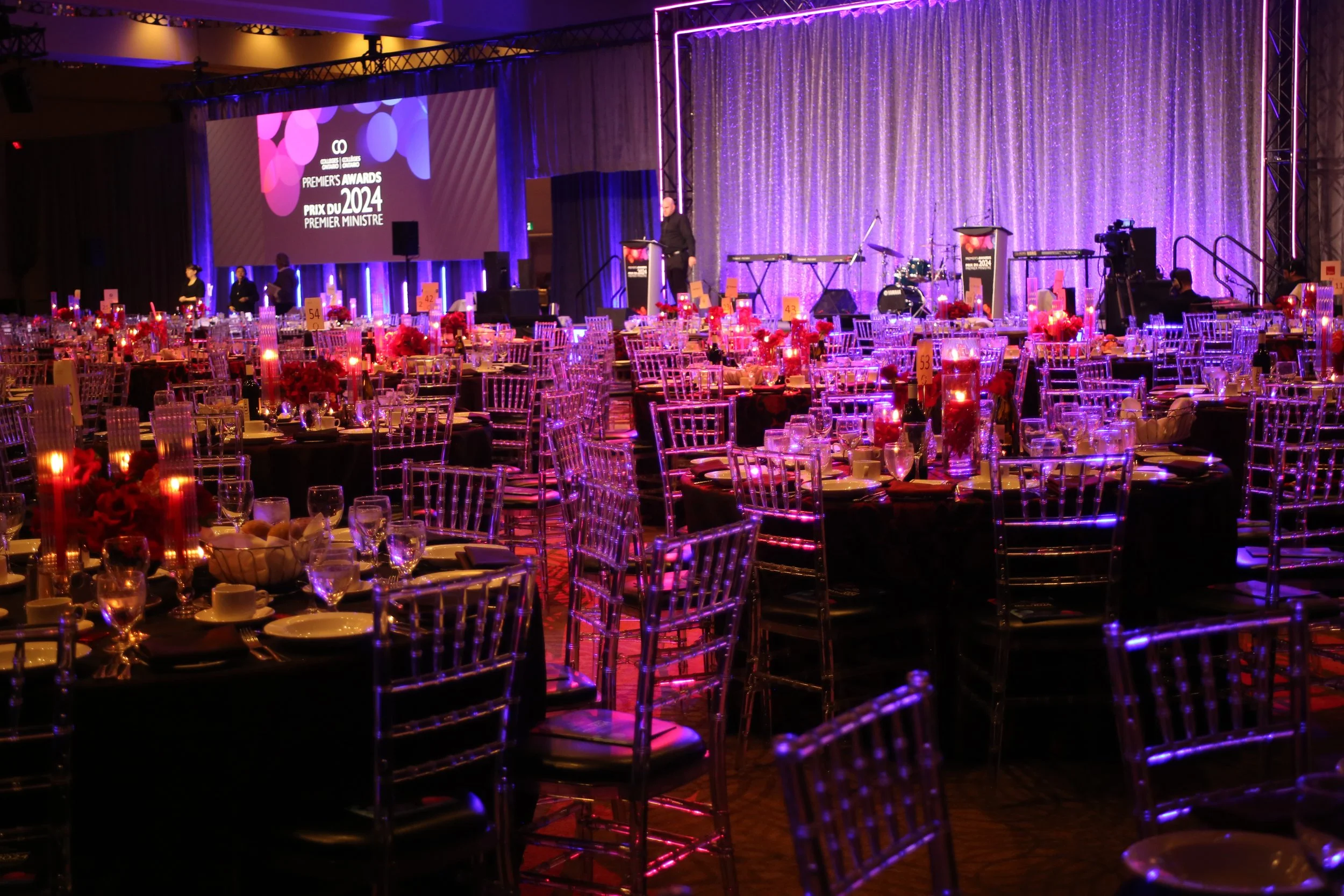 Premier's Awards. Gala 800+ Guests The Sheraton Toronto  Conference Full service Design by Alexandria Design House. 