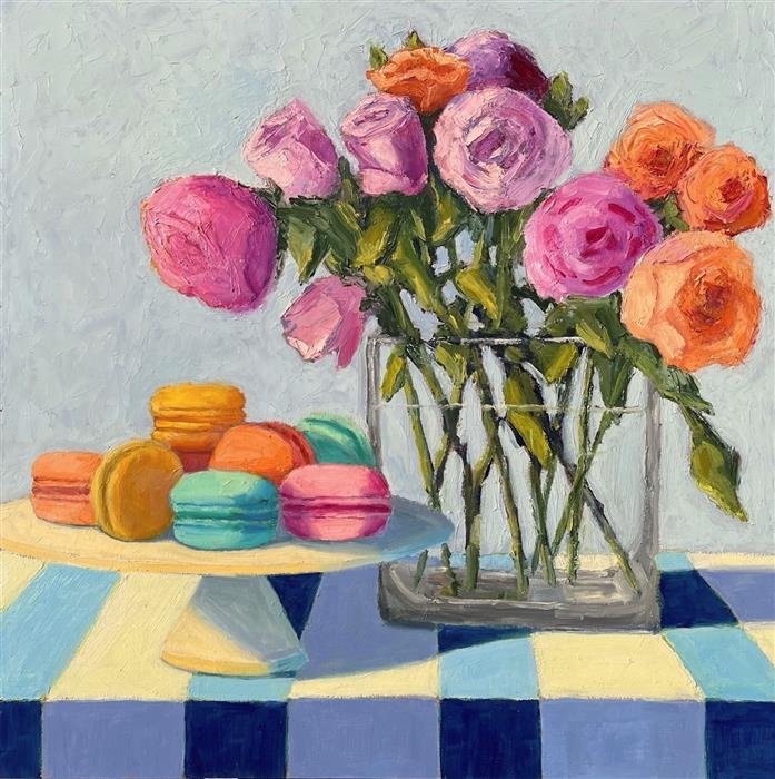 UGallery_Pat-Doherty-oil-painting-Roses-on-Blue-Stripes (1).jpeg