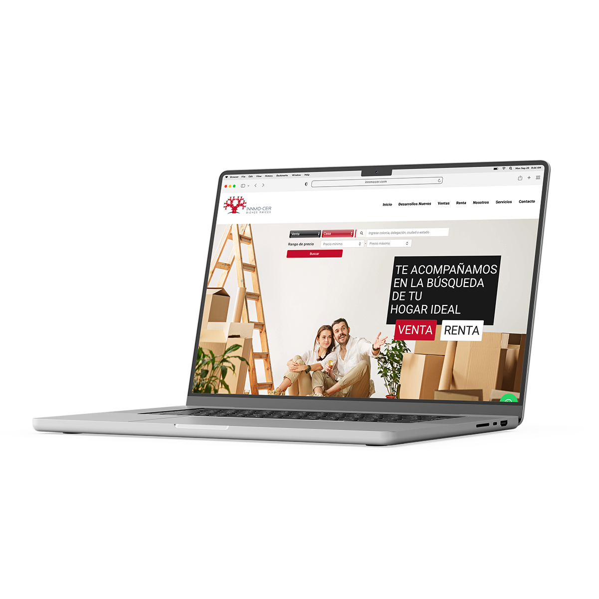 INNMOCER Inmobiliaria website
