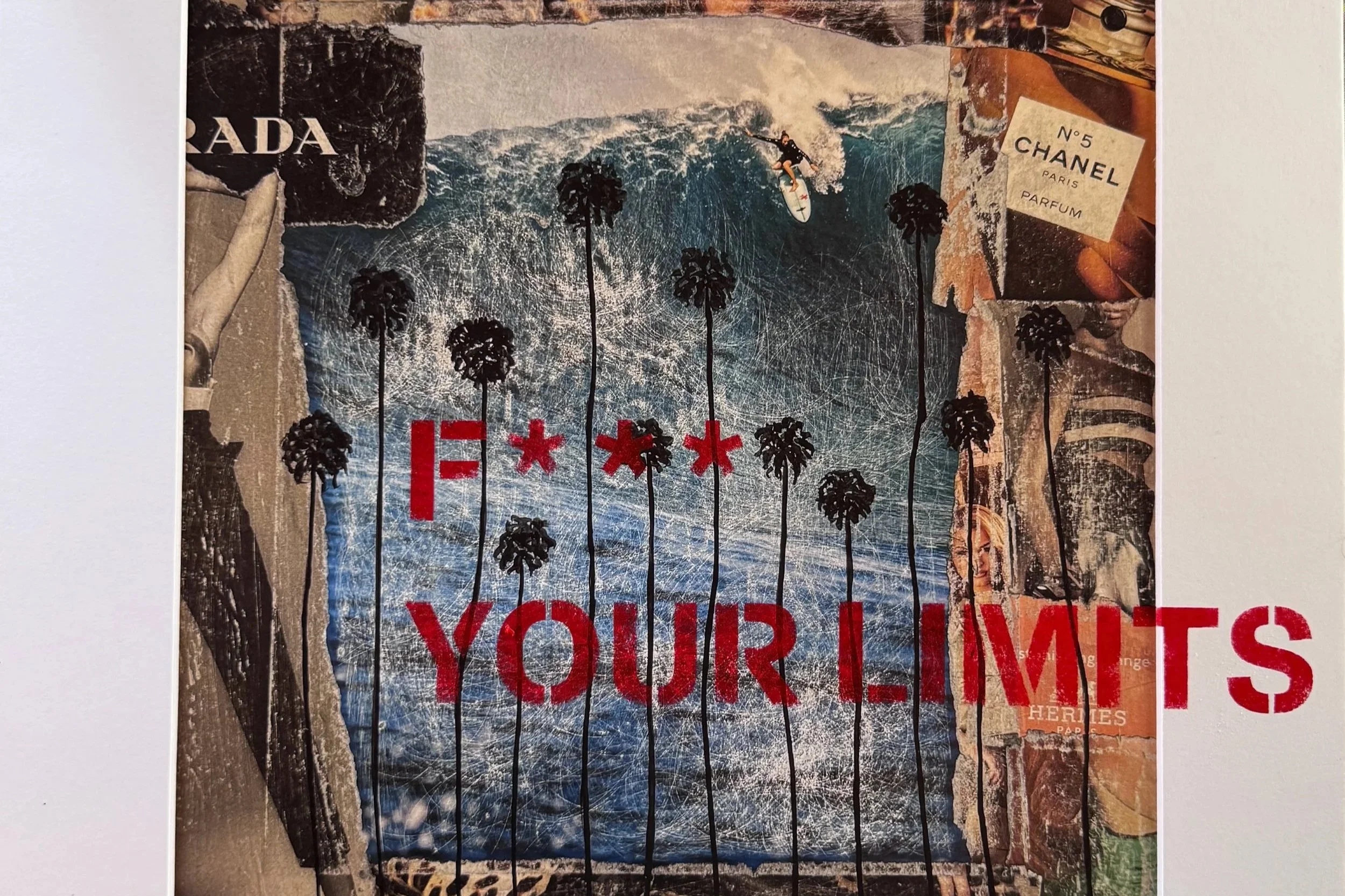F*** your Limits Limited edition print by stencil artist Adele French