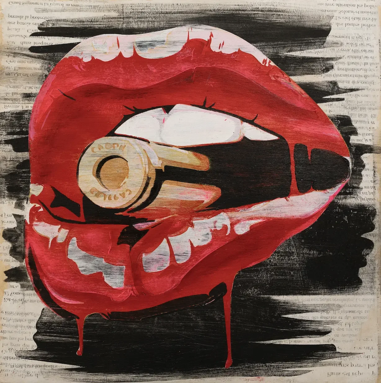 Bite The Bullet Print by Adele French