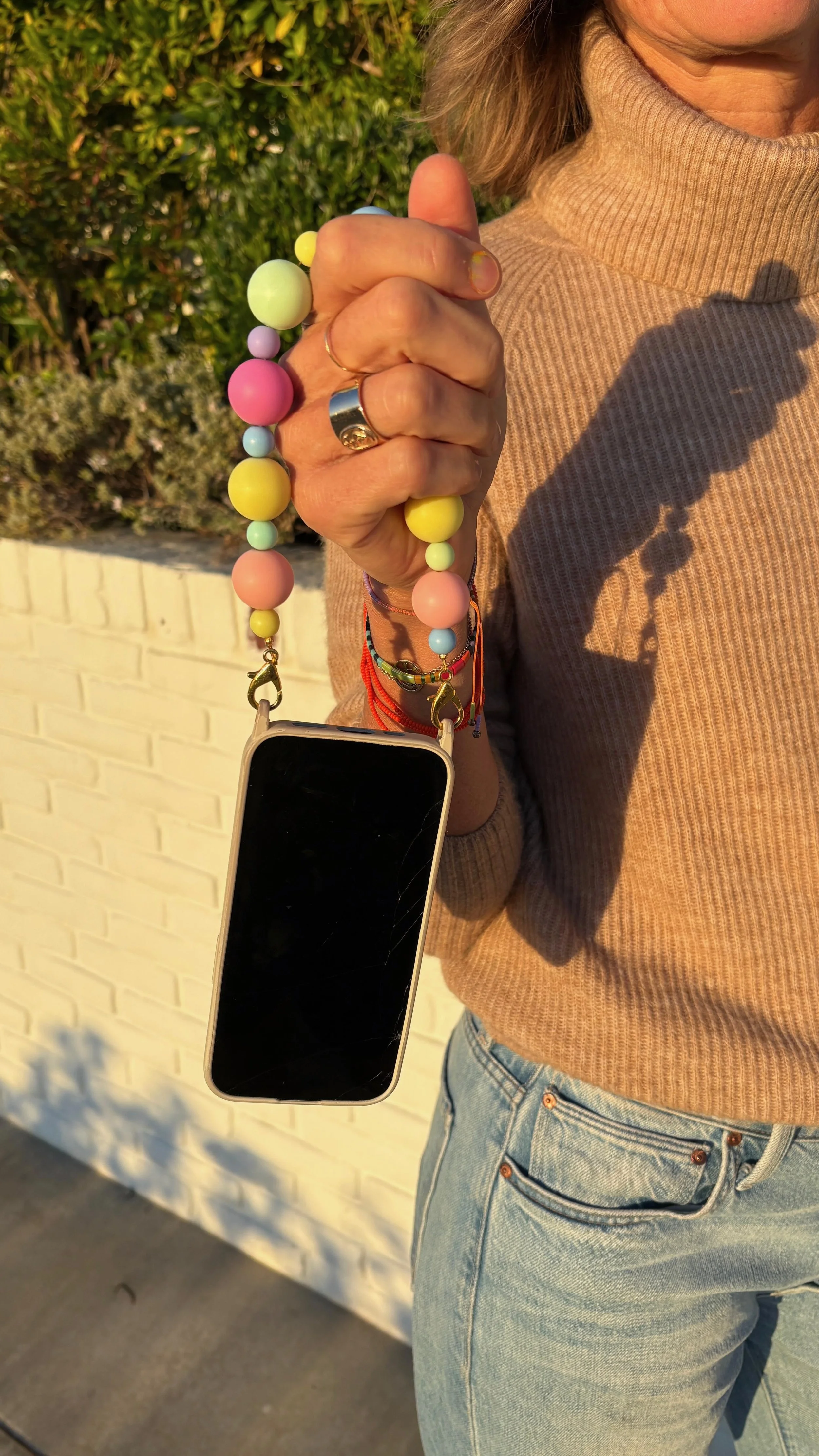 candy strap cross body phone chain