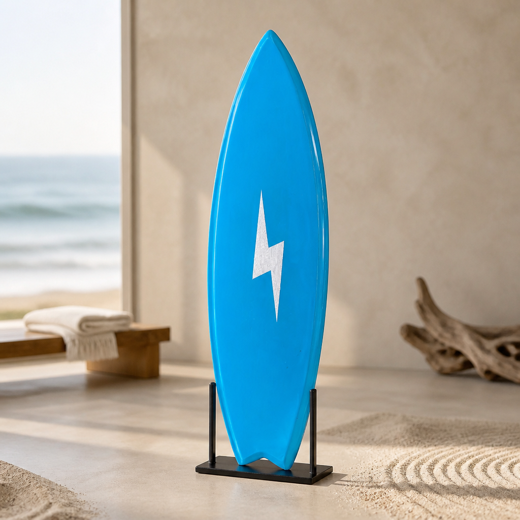 Mini surfboard cut out (Blue)