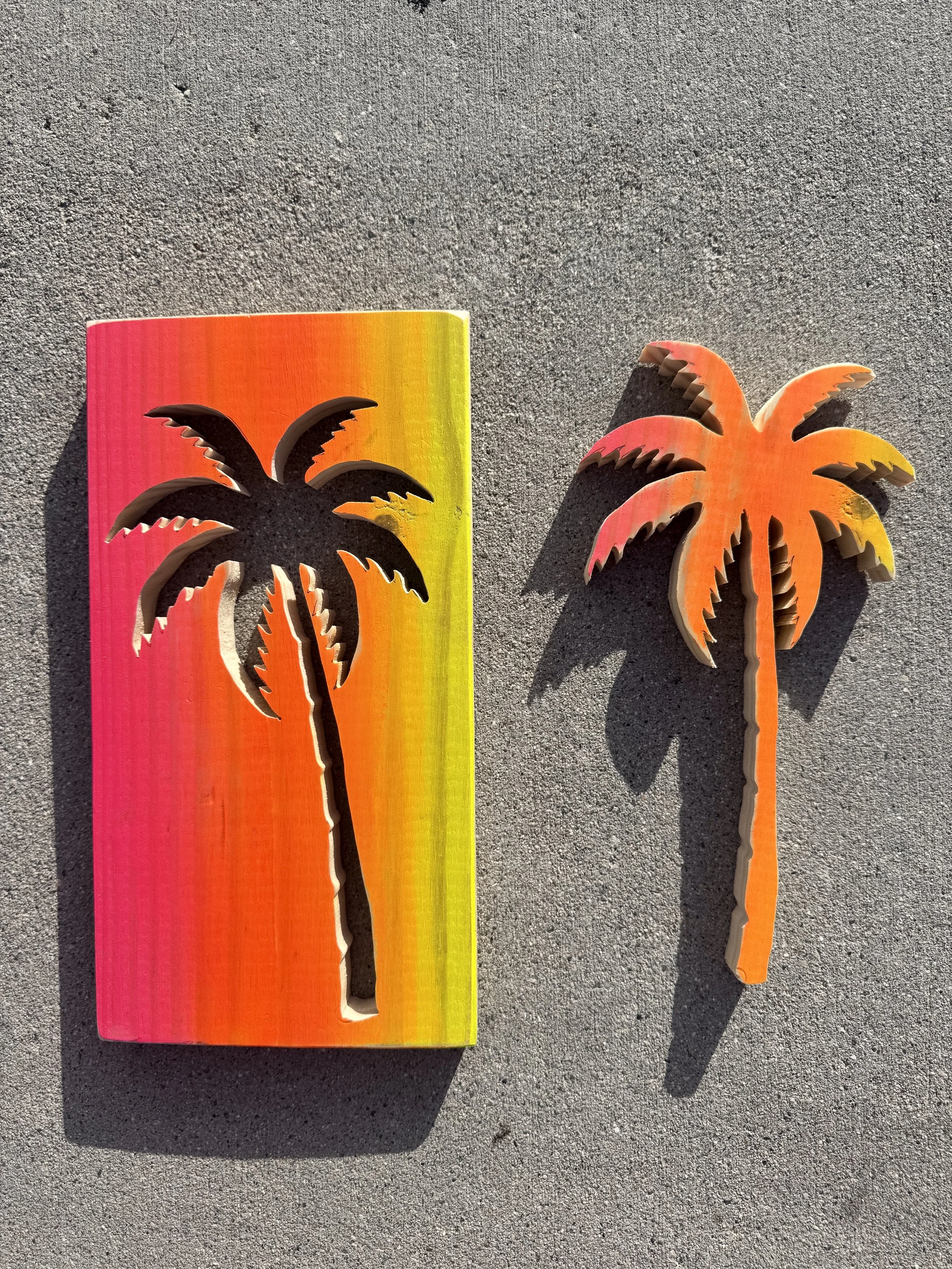 Palm tree cut out by Artist Adele French