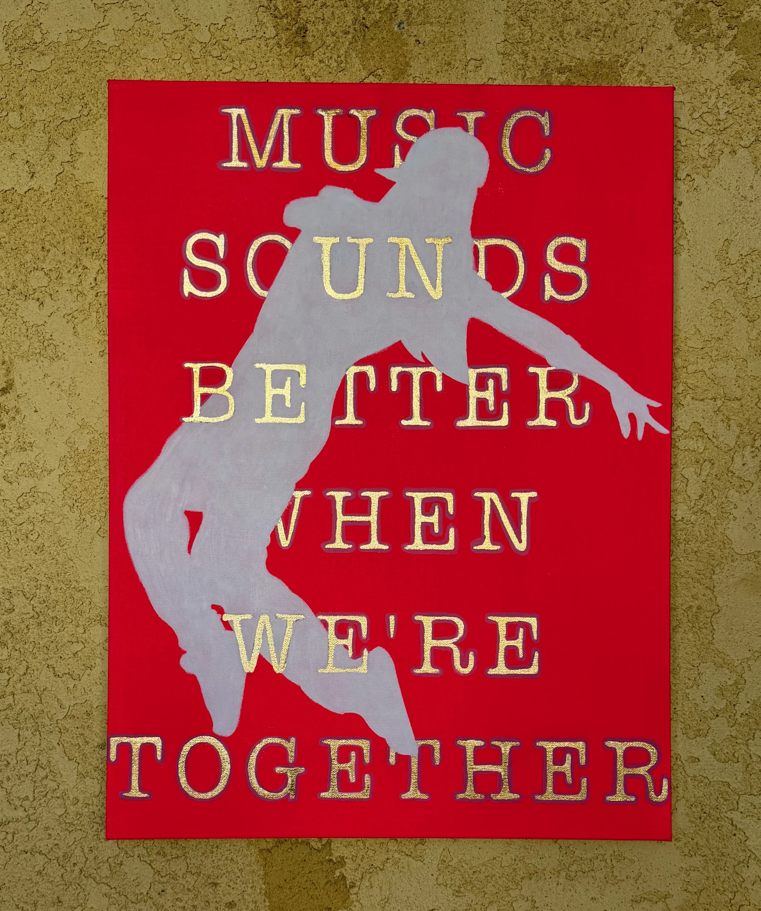 Music is better original painting by Adele French