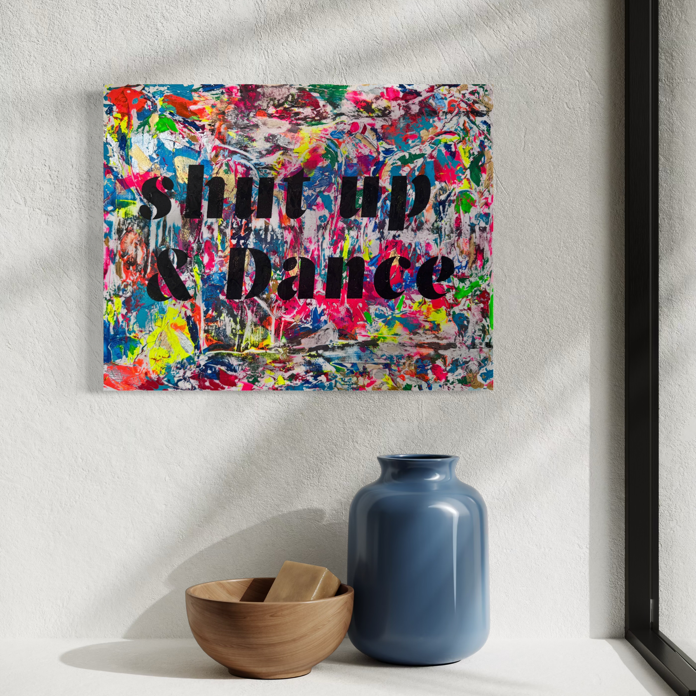 Shut up & Dance Original Art by Adele French in home