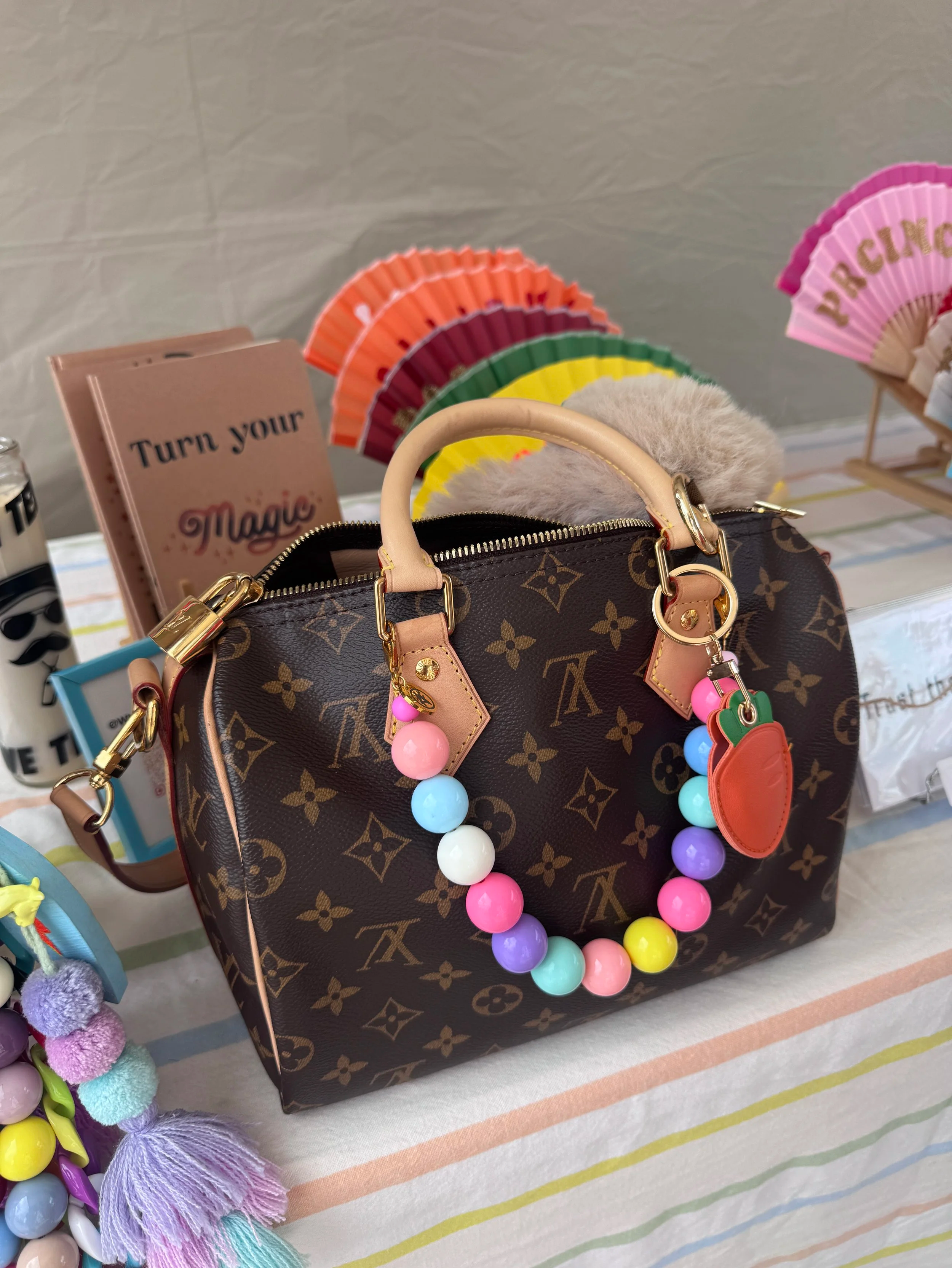Adele French Cross Body phone chain as bag charn