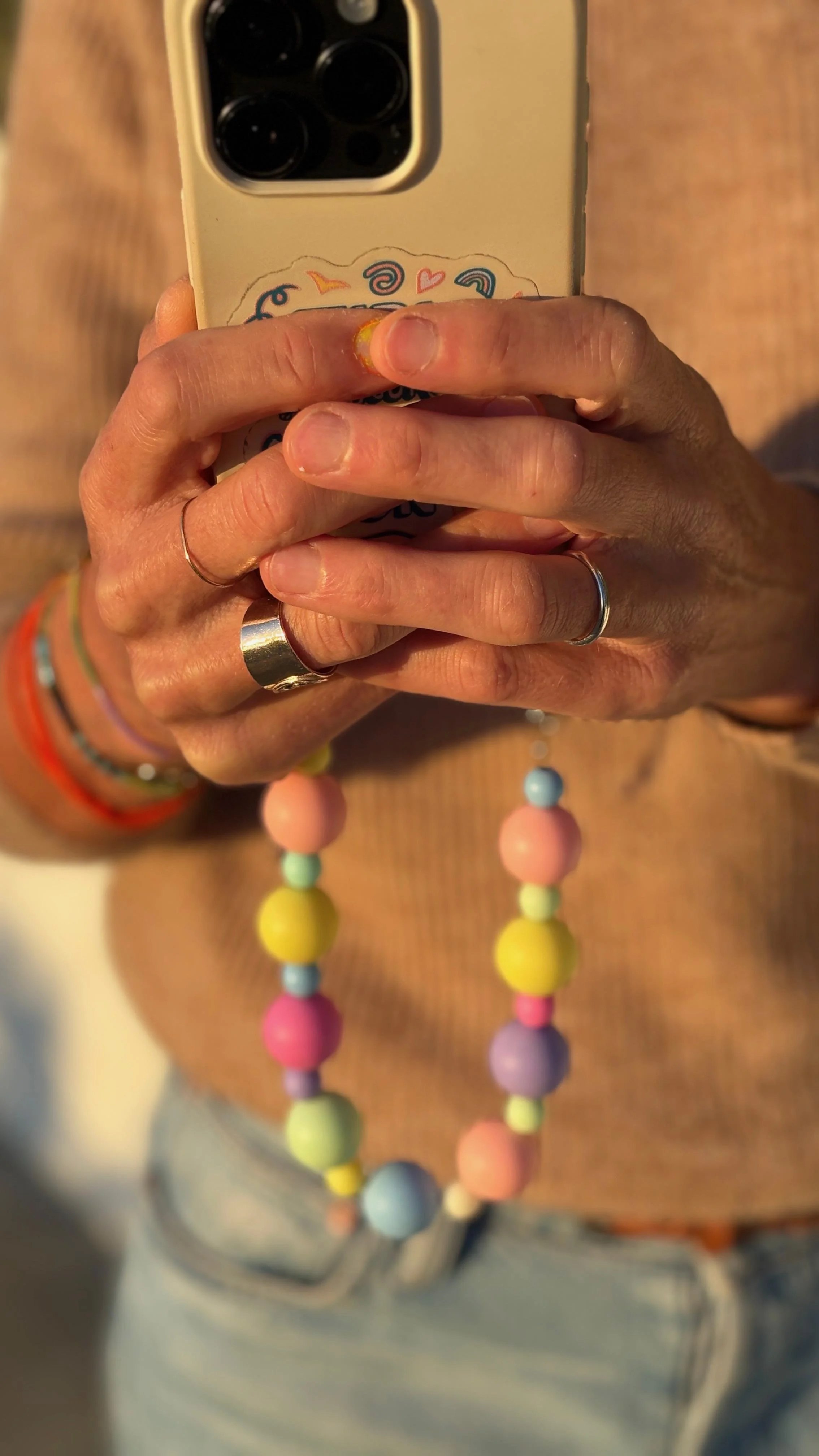 candy strap cross body phone chain