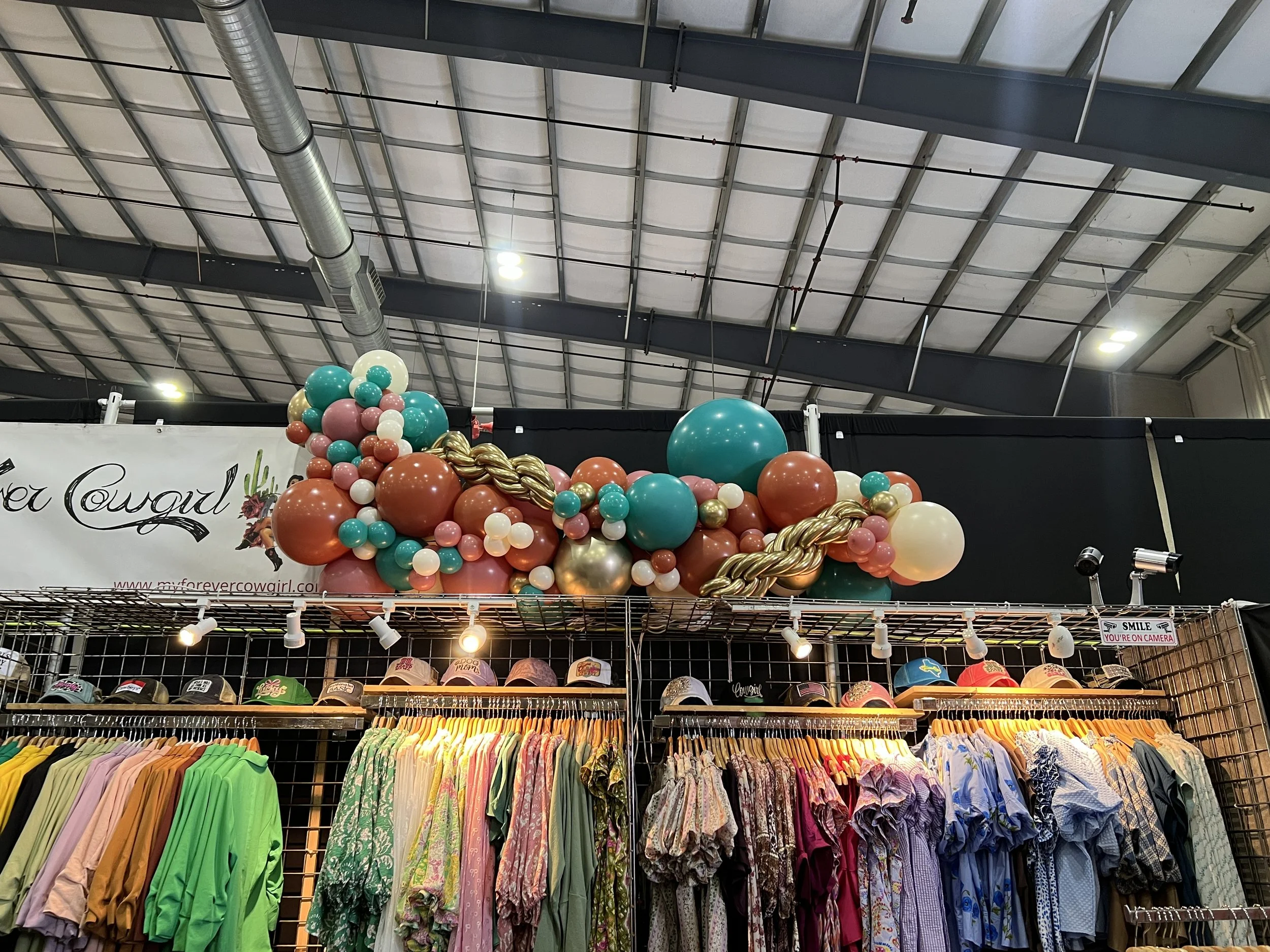 San Antonio Stock show and Rodeo Booth Balloons decor  