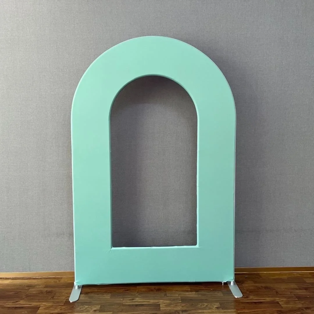 sea foam open arch backdrop.