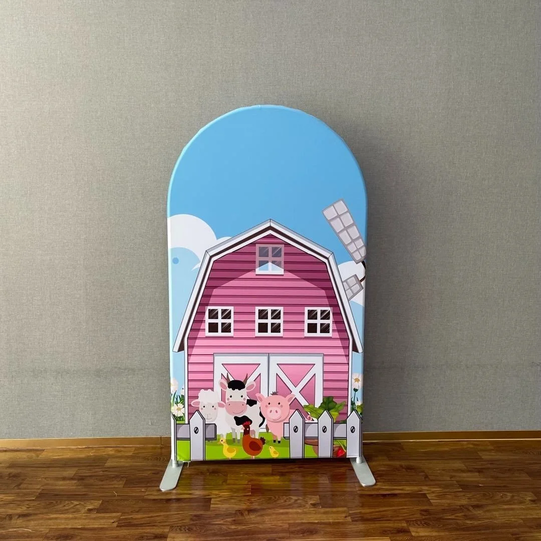 6ft barn theme backdrop 