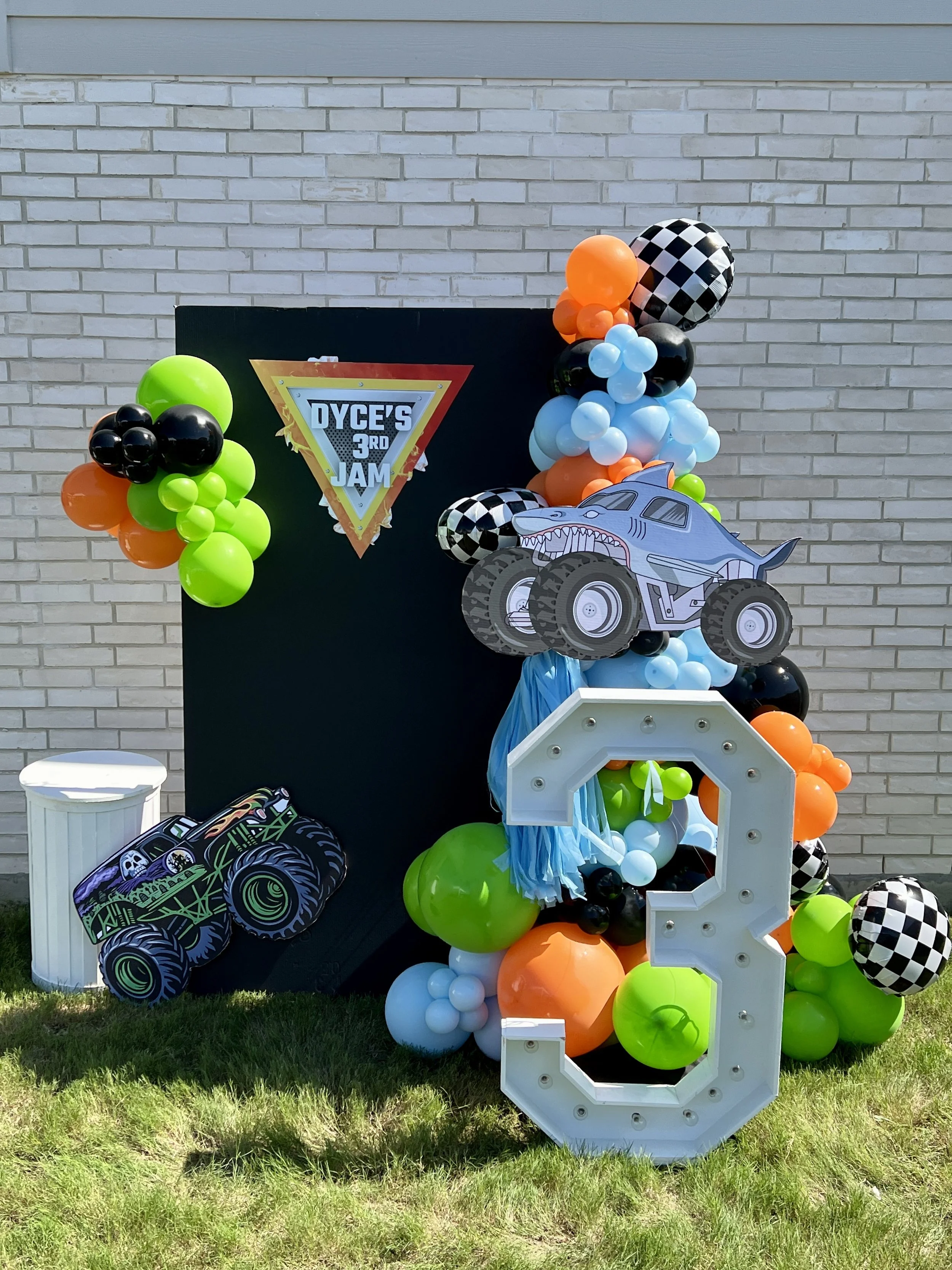 Monster Jam Theme 3rd Birthday Party