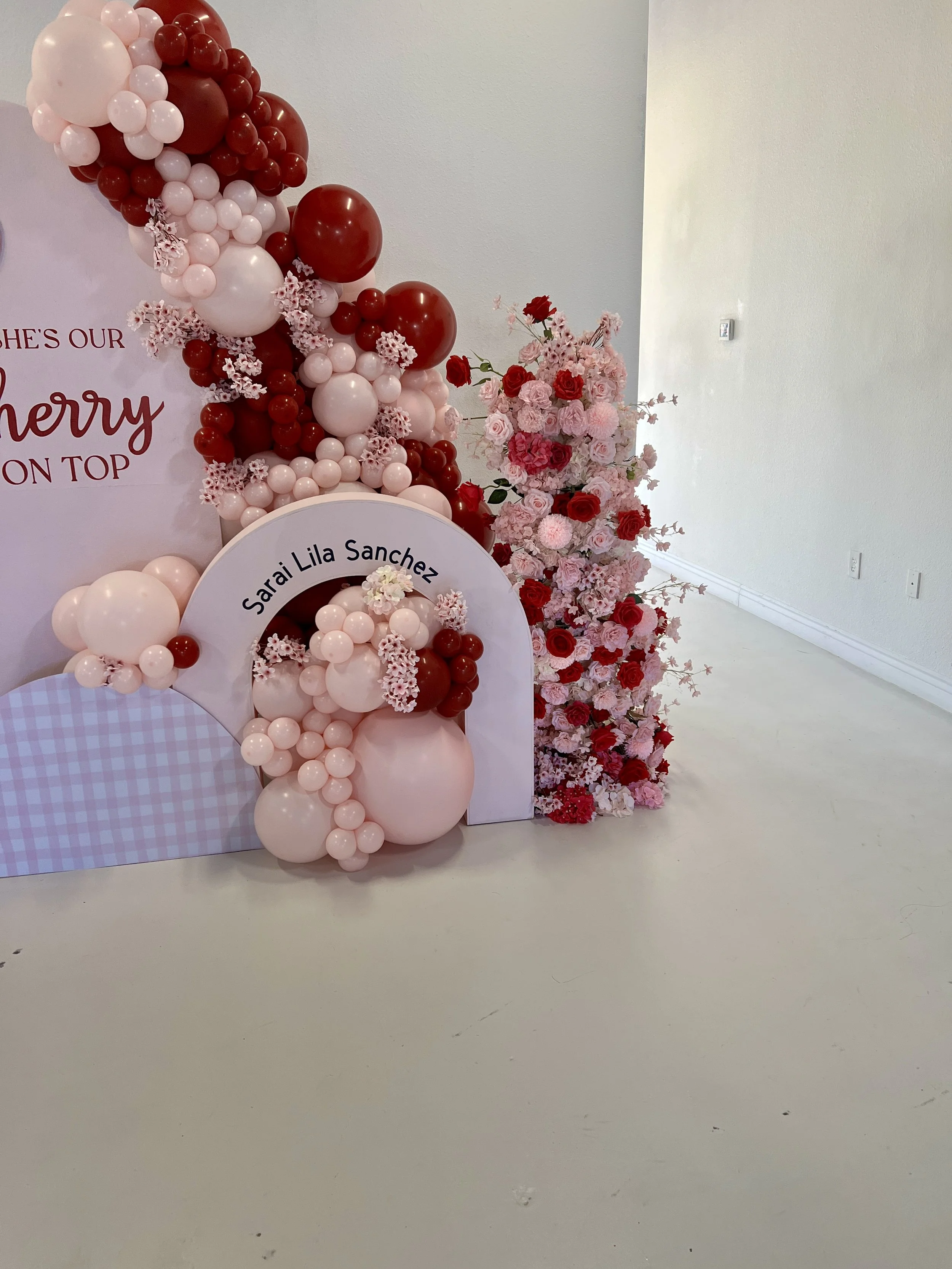 5Ft Floral arch rental. Also available in 6.2ft. 
