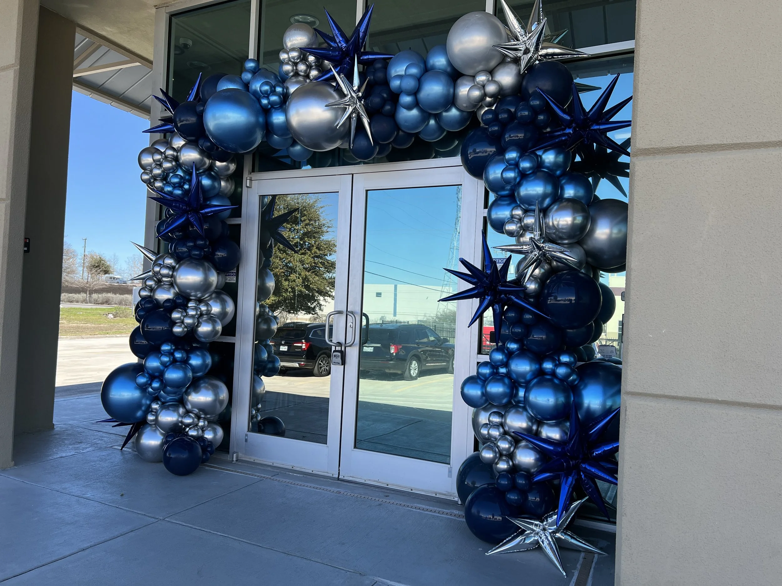 Corporate balloon decor, Webb Space.