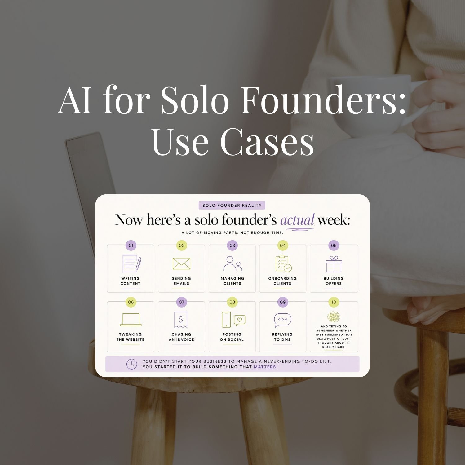 AI for Solo Founders: The Use Cases That Actually Apply to Your Week