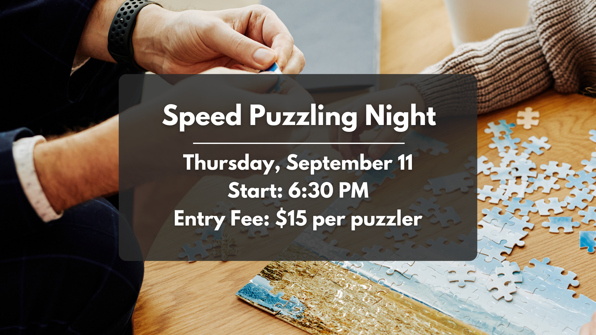 September Speed Puzzling - $15