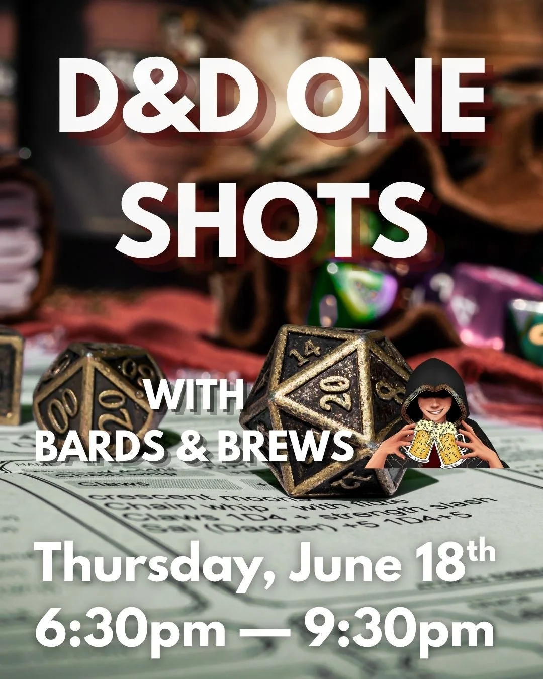 D&amp;D ONE SHOTS WITH BARDS &amp; BREWS