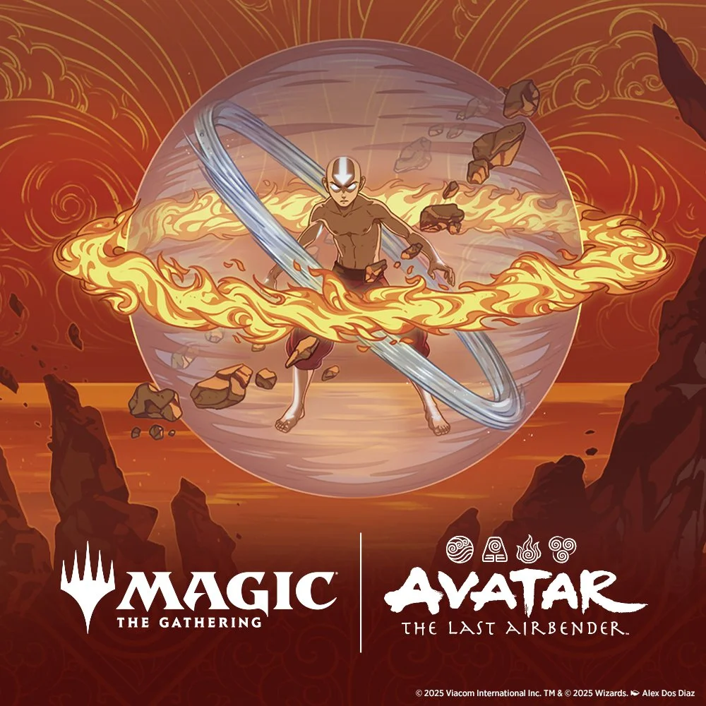 Aang in an Avatar Magic The Gathering Promotional Photo
