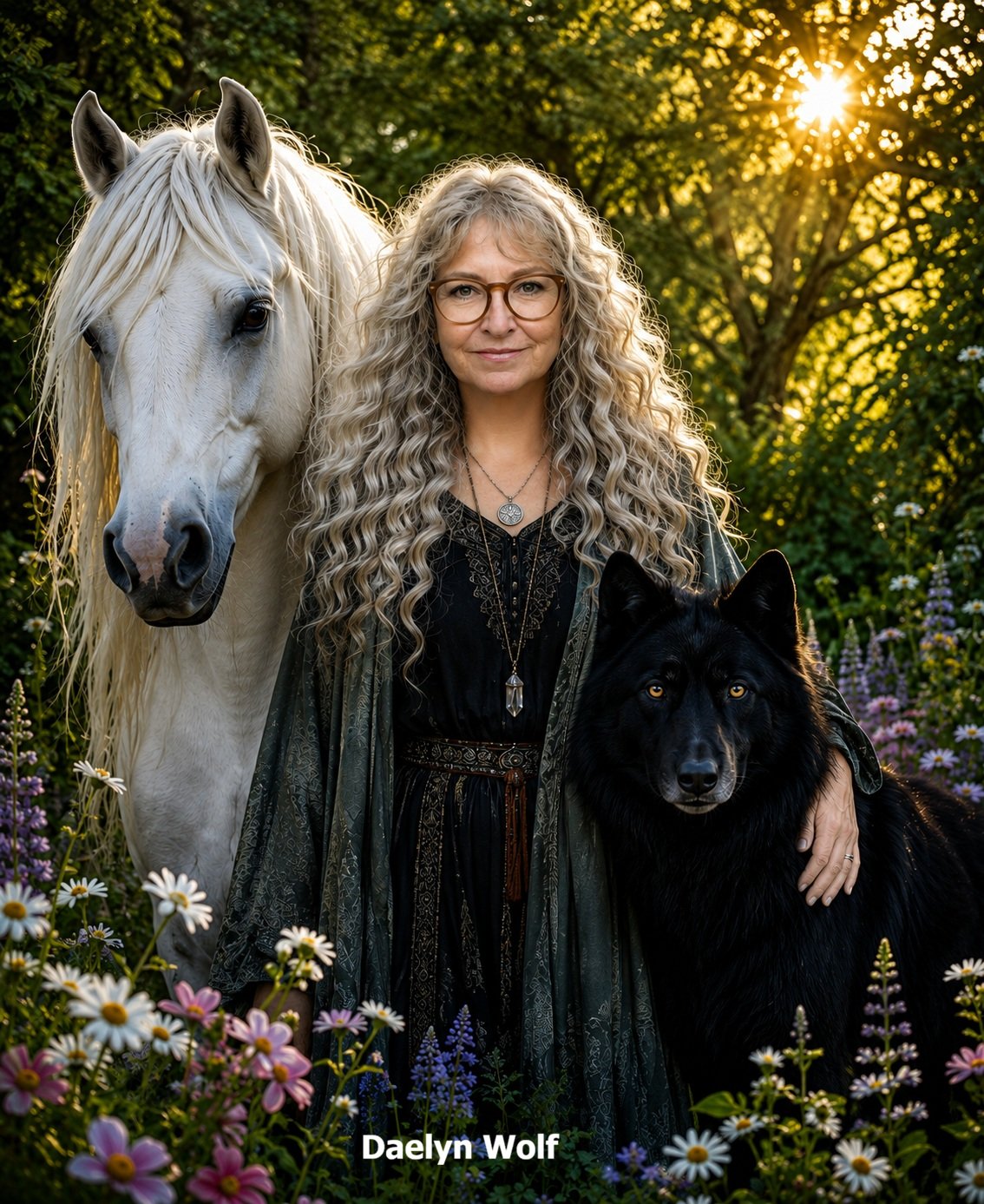 Custom Picture of You with Your Spirit Guide Animal -- Created Just For You