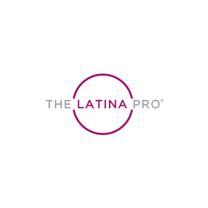 Logo with the text 'The Latina Pro' inside a pink circle
