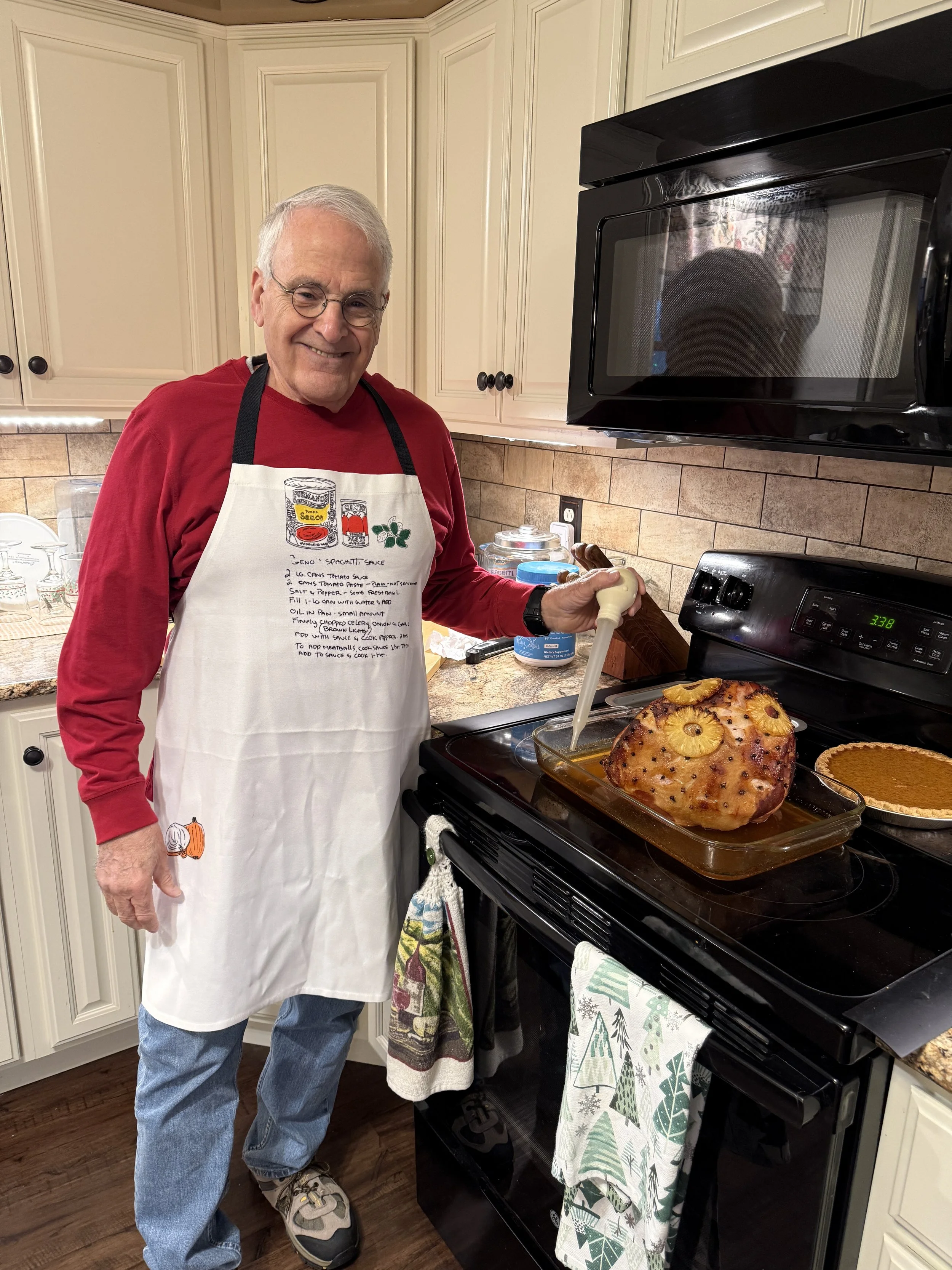 Custom Kitchen Apron with Handwritten Recipe