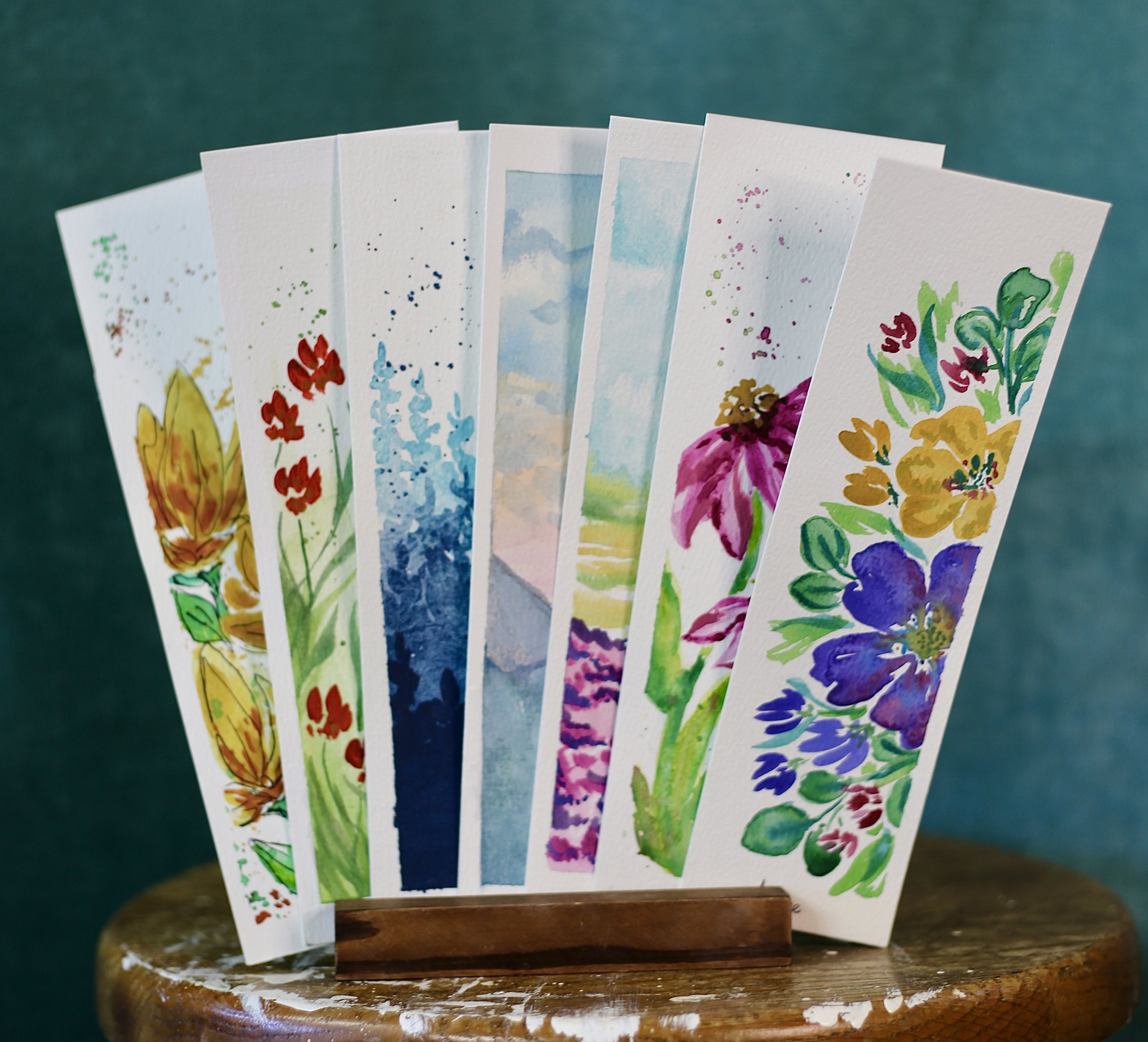 Watercolor - Bookmarks