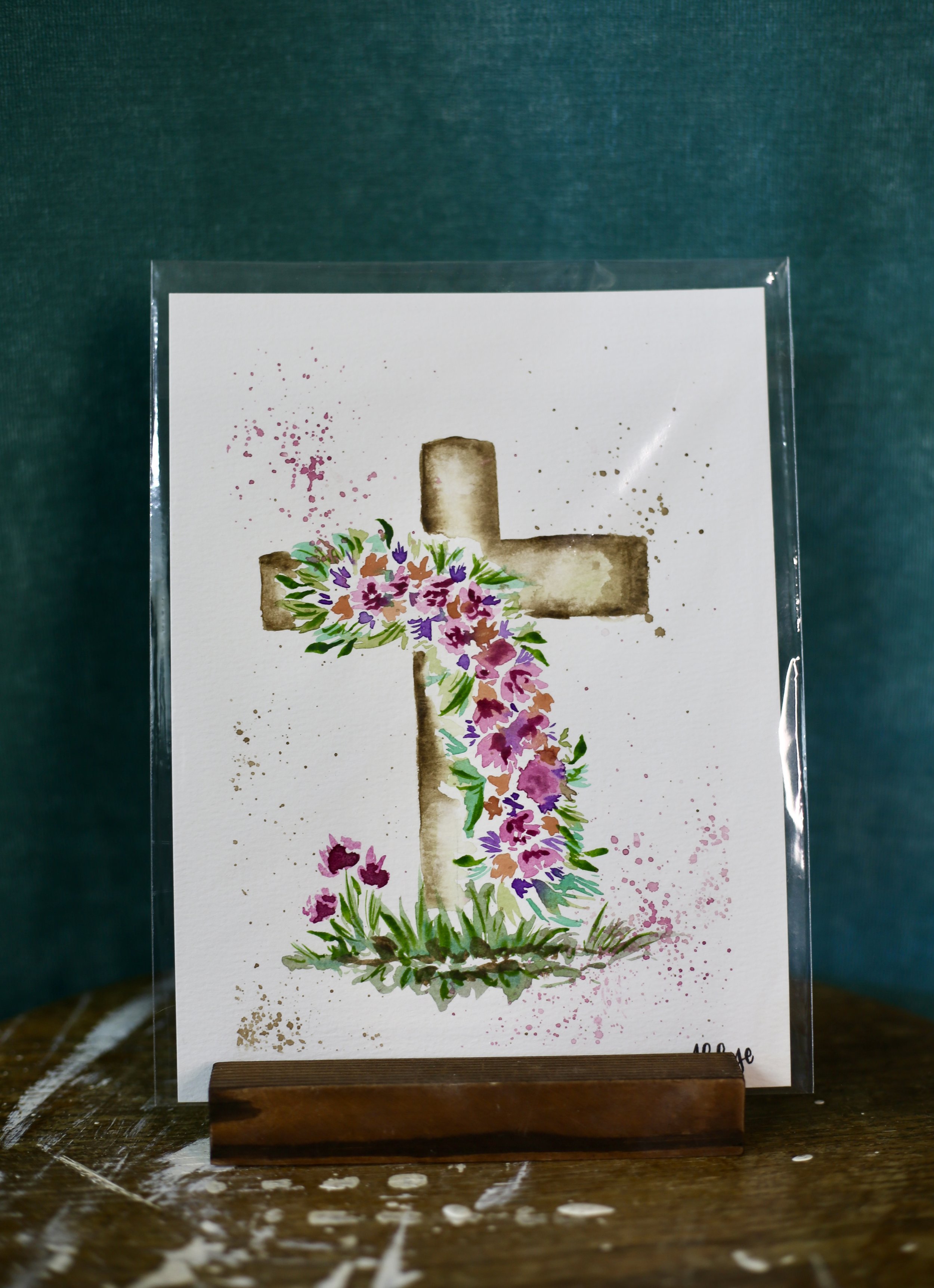 Watercolor - Cross