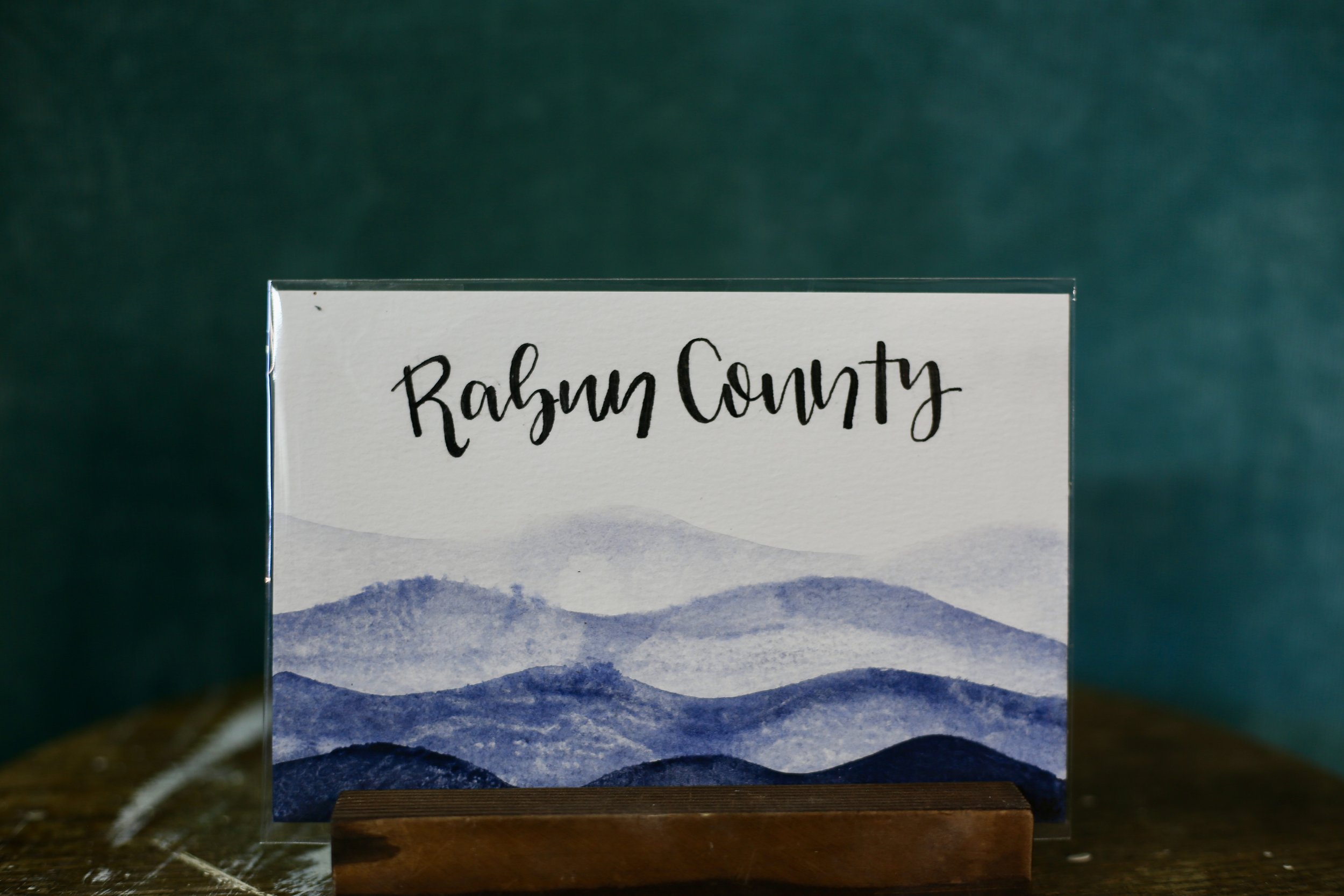 Watercolor - Rabun County Mountains