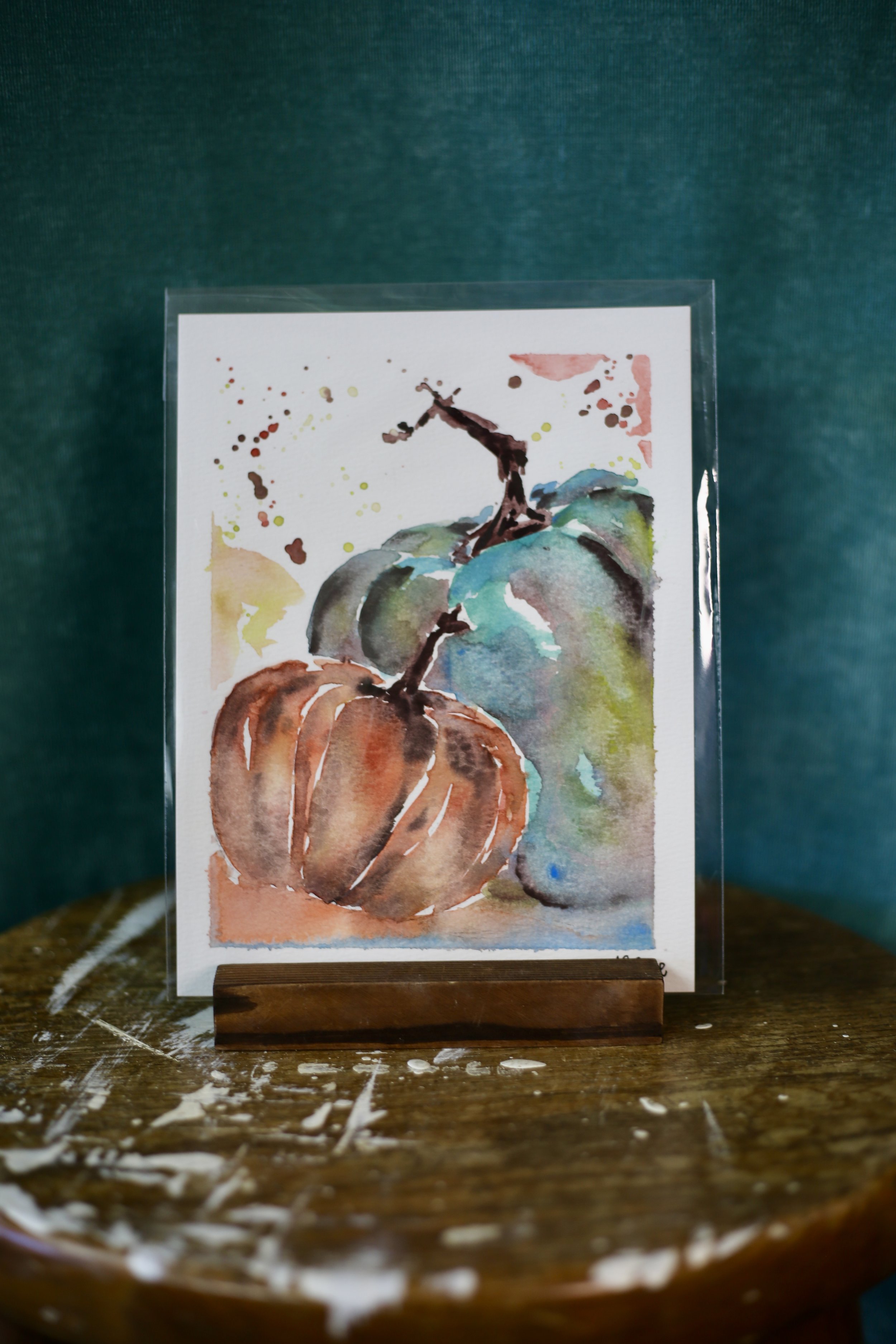 Watercolor - Pumpkins