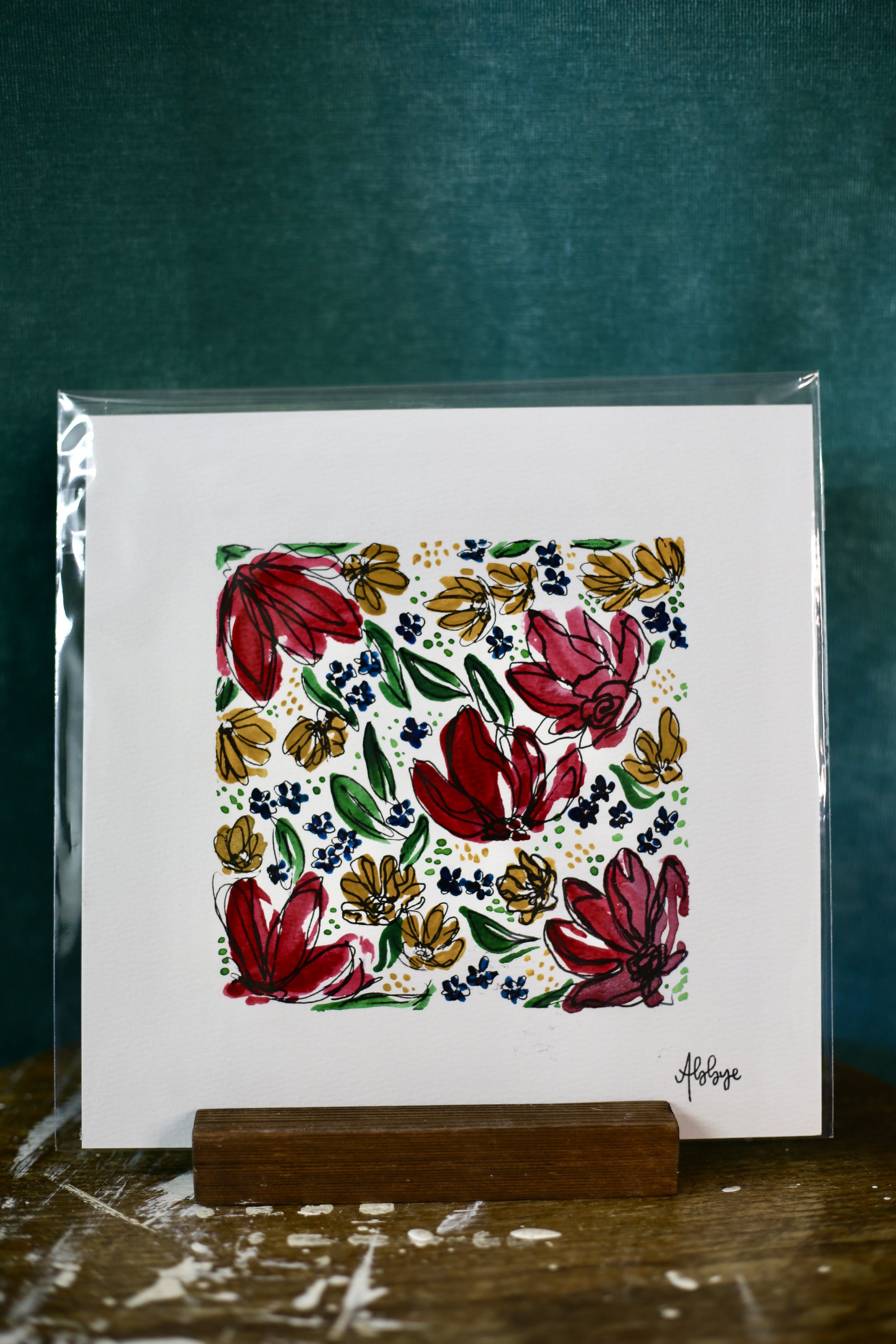 Watercolor - Floral Pattern