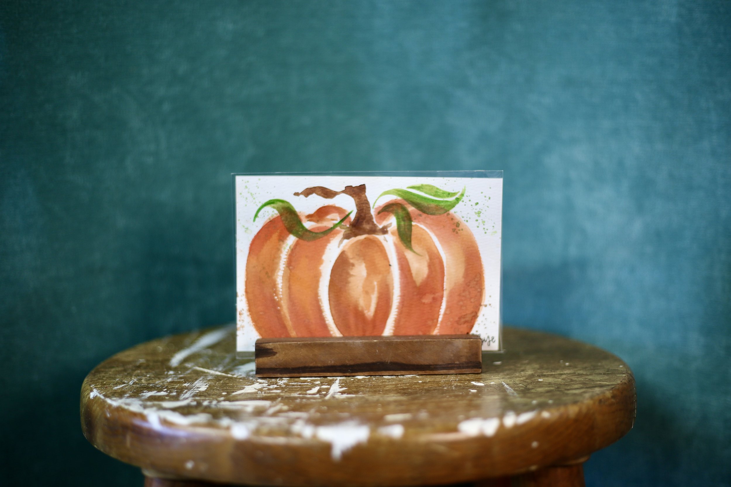Watercolor - Orange Pumpkin