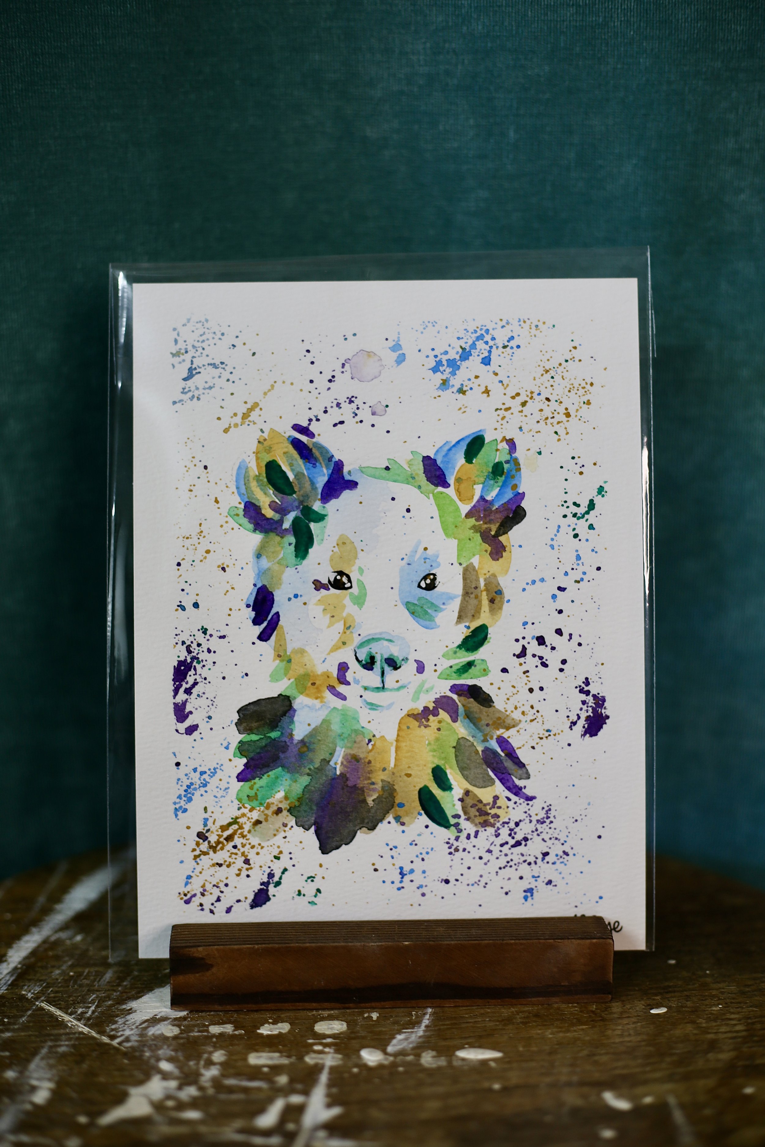 Watercolor - Colorful Bear
