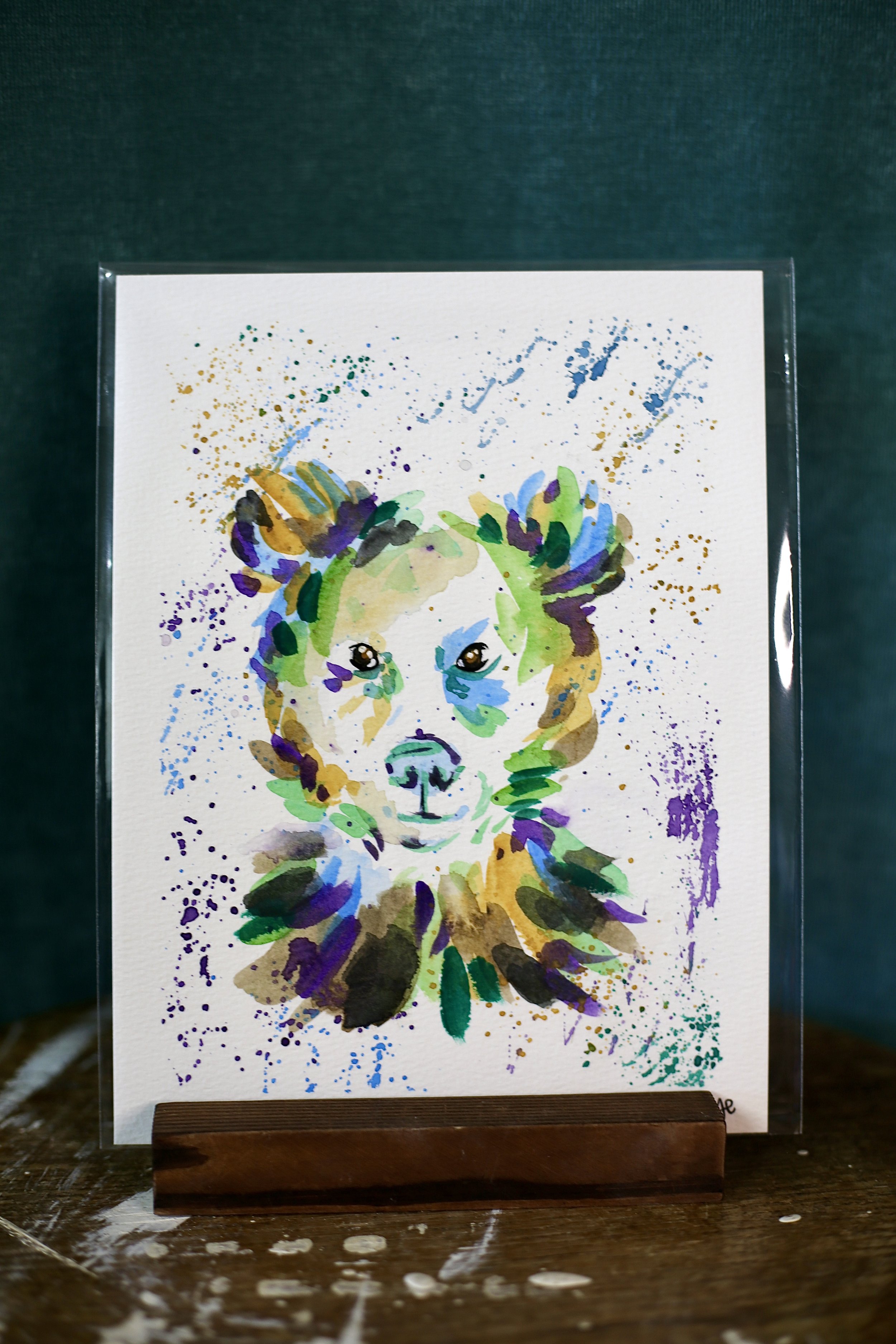 Watercolor - Colorful Bear