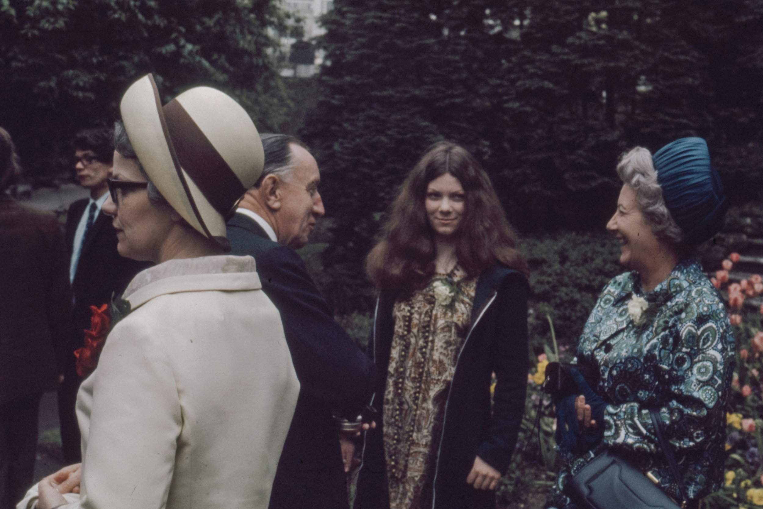 1970s family at a church gathering