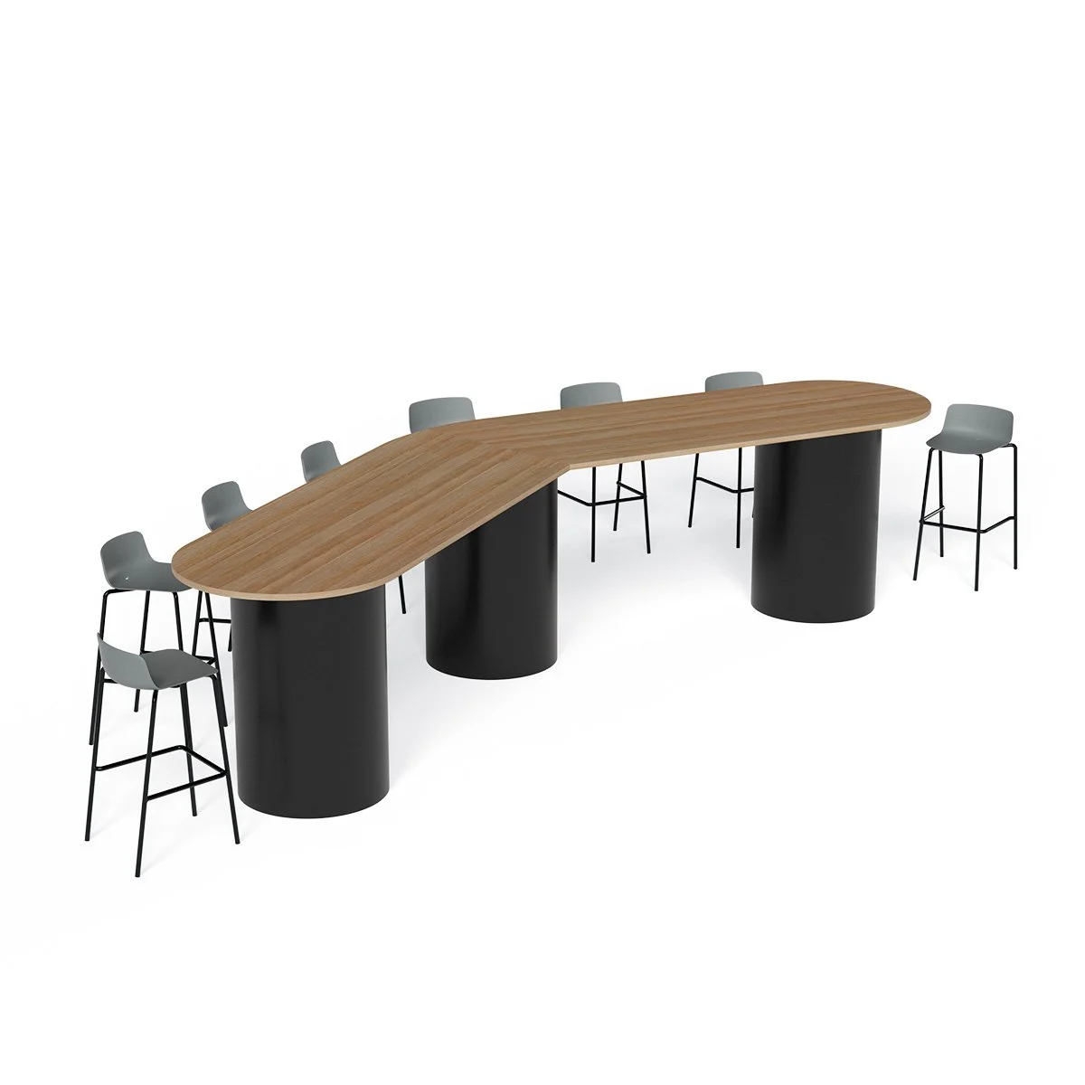 DRUM-ARROW-COLLAB-TABLE-600-Dia-x-1000H-3-leg-BLACK-NATURAL-OAK.jpg