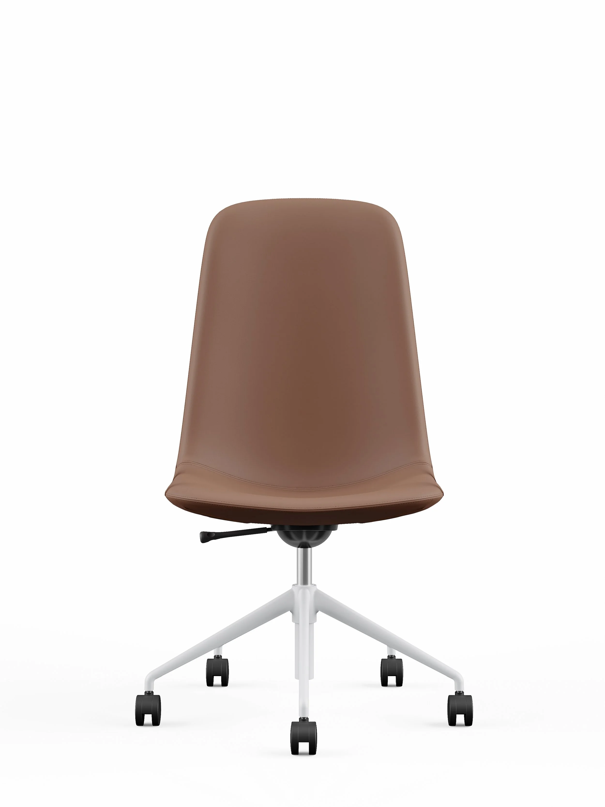 ELARA - High Back - Chocolate-White-No Arms - Front.jpg