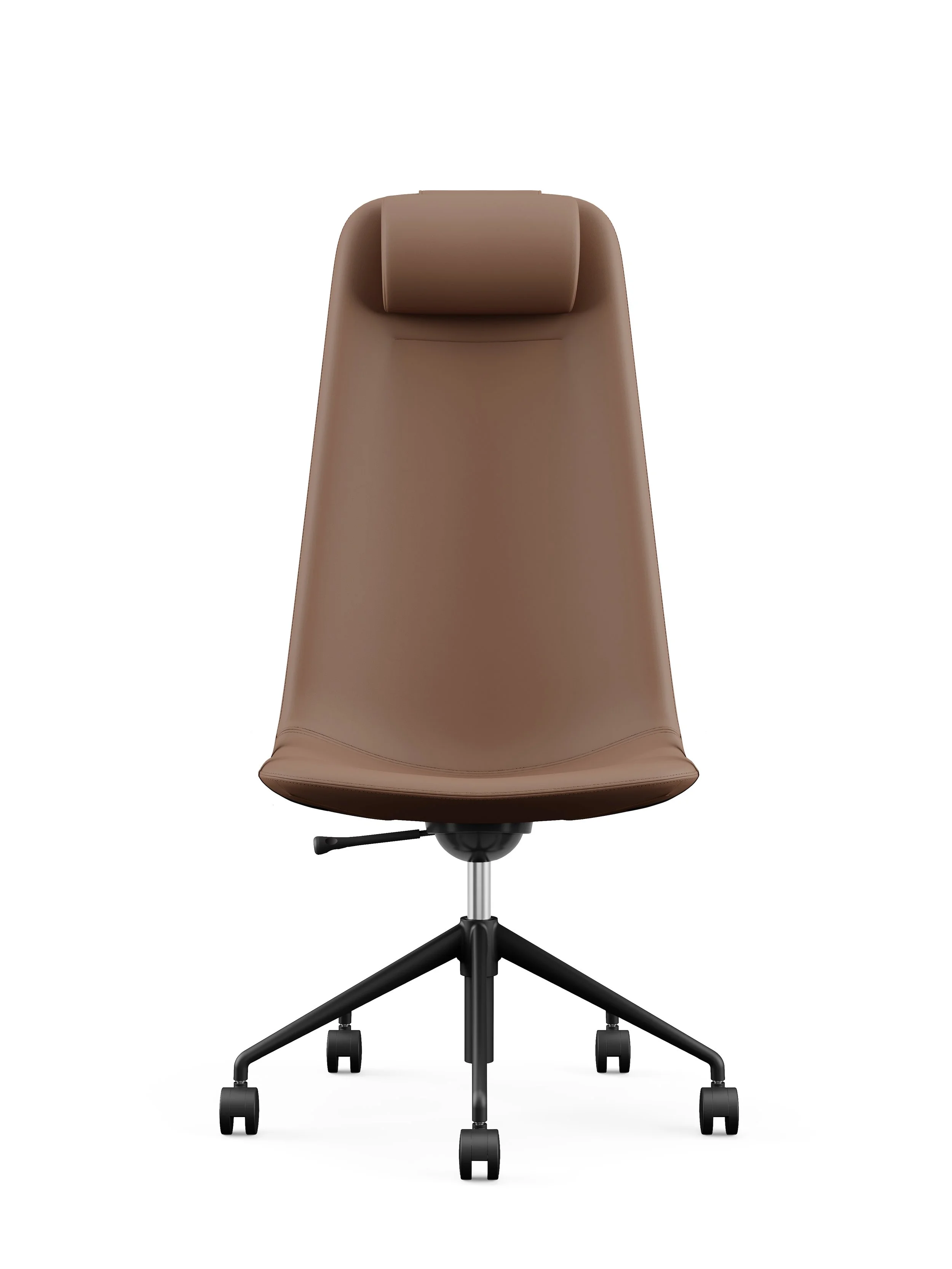 ELARA - Executive Back - Chocolate-Black-No Arms - Front.jpg