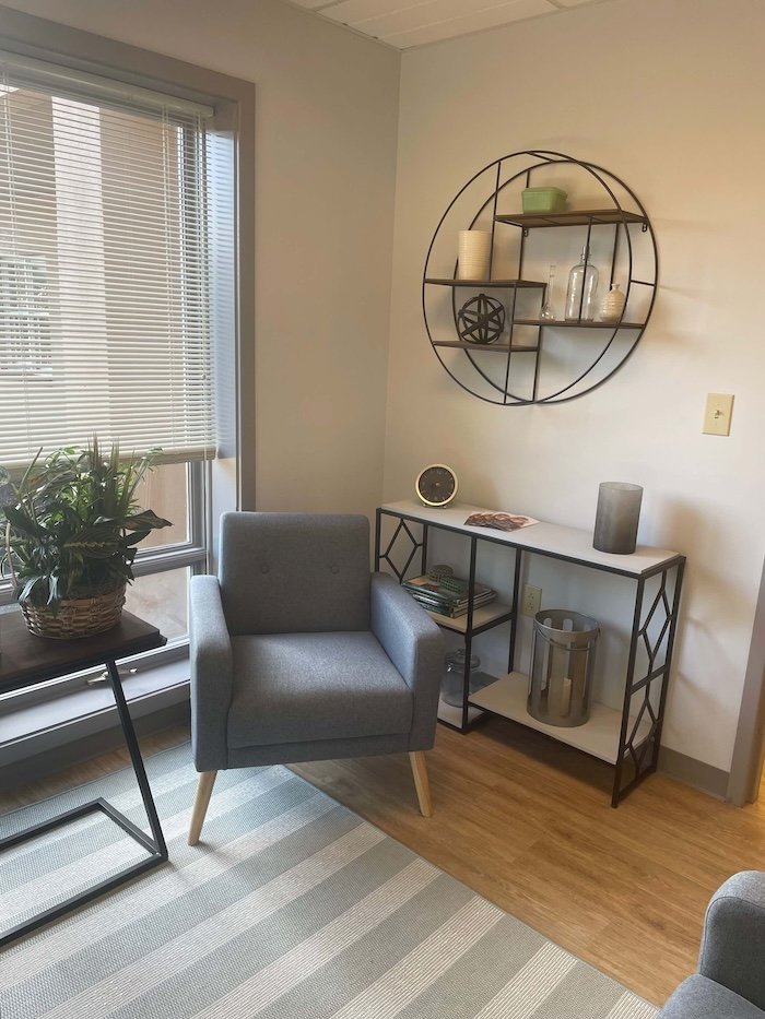 The waiting area in a concierge medicine office.