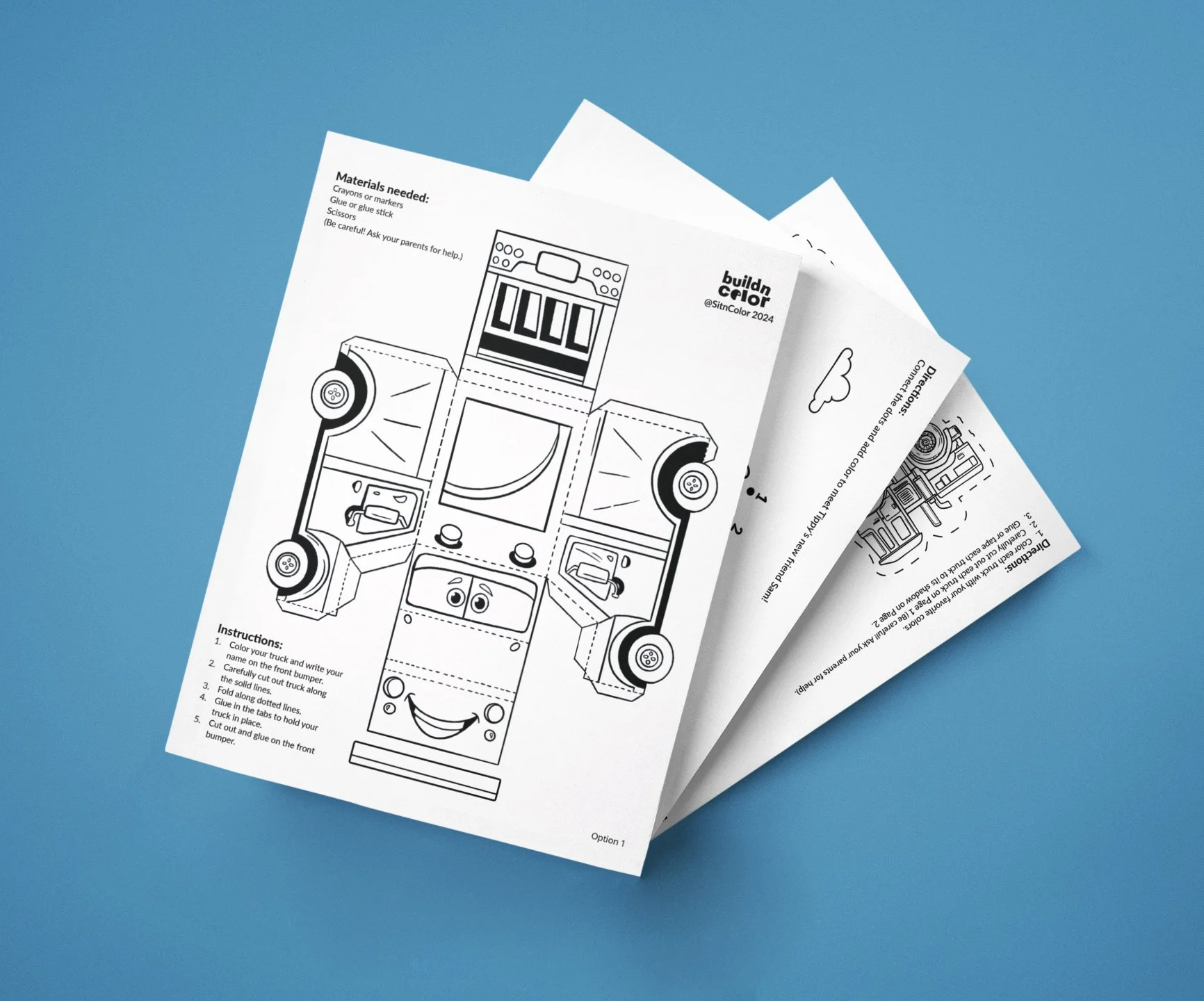Image of the truck worksheets customers can download