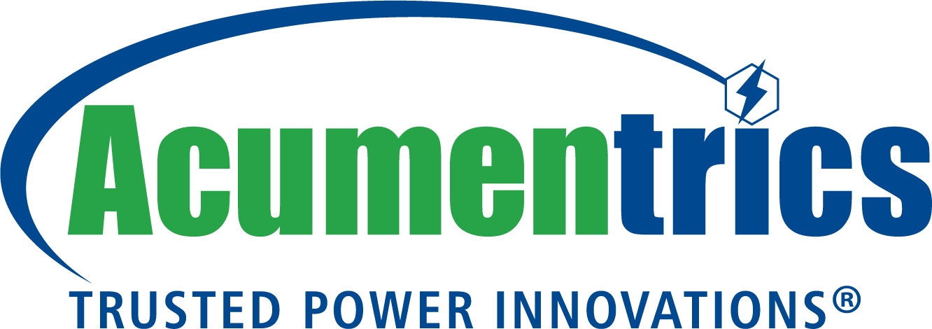 Acumentrics logo that says Trusted Power Innovations