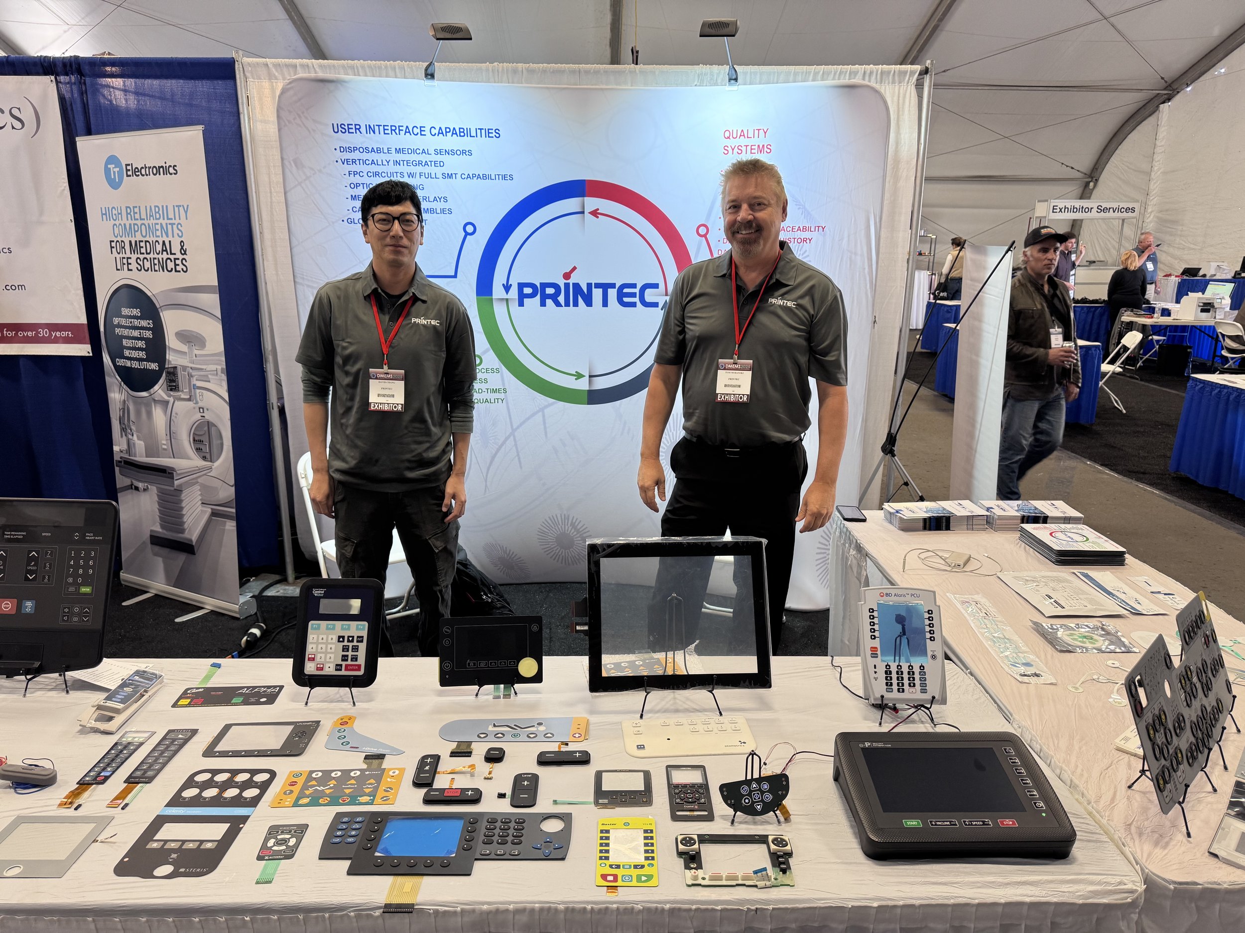 David and Tom from Printec at DMEMS 2025