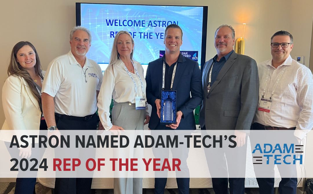 Astron Electronics Named Adam Tech’s 2024 Rep of the Year