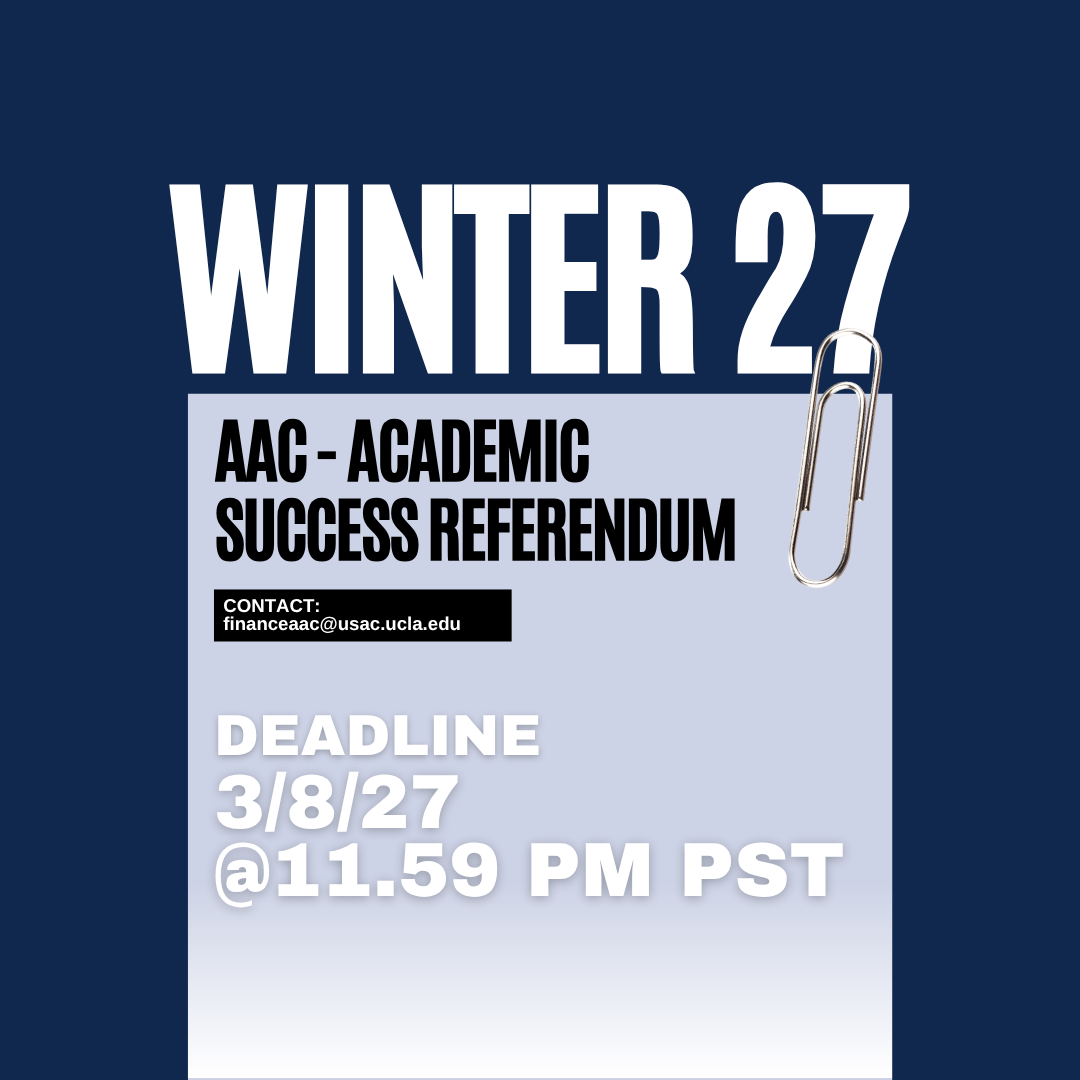 Winter 2027 AAC - Academic Success Referendum Submission Deadline