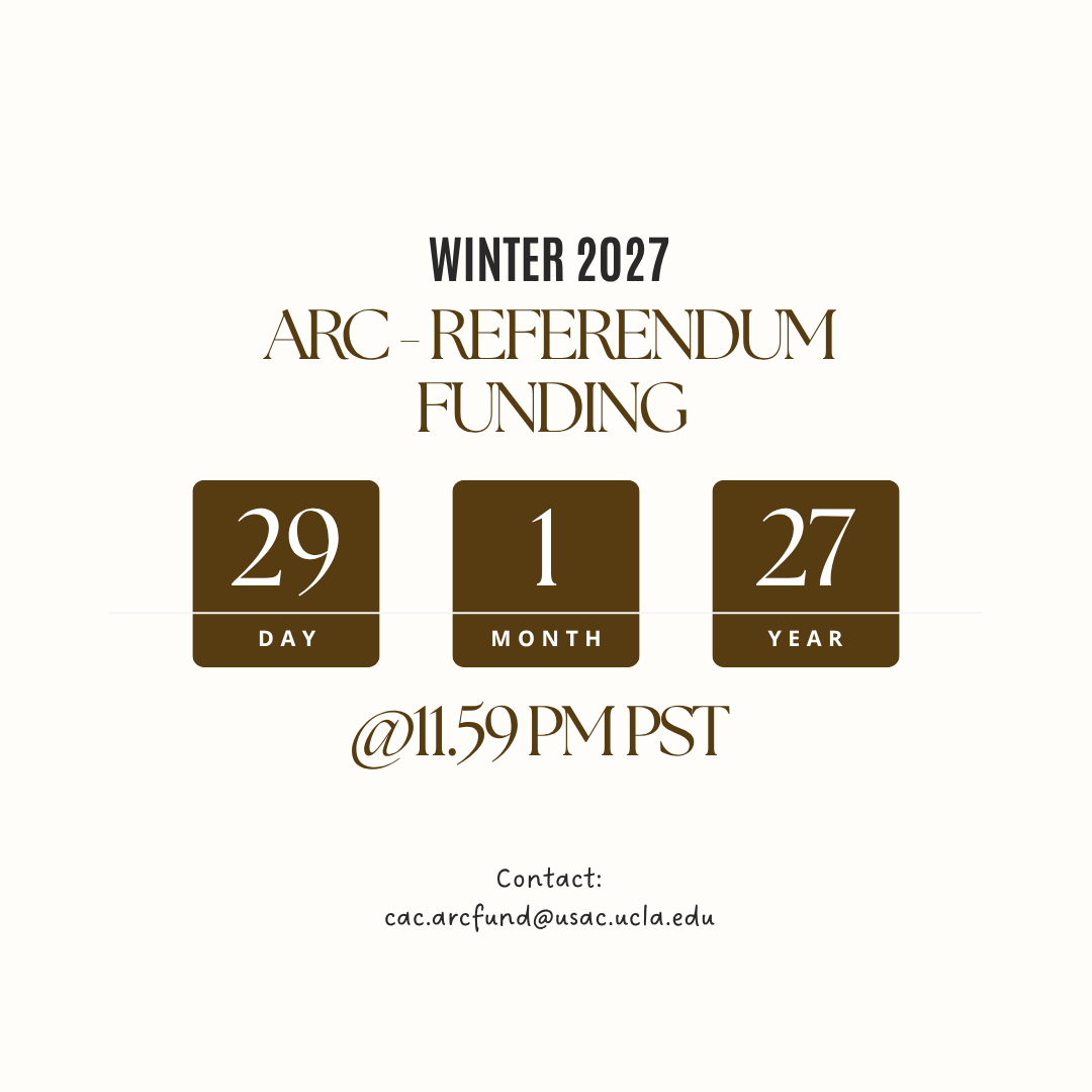 Winter 2027 ARC - Referendum Funding Submission Deadline