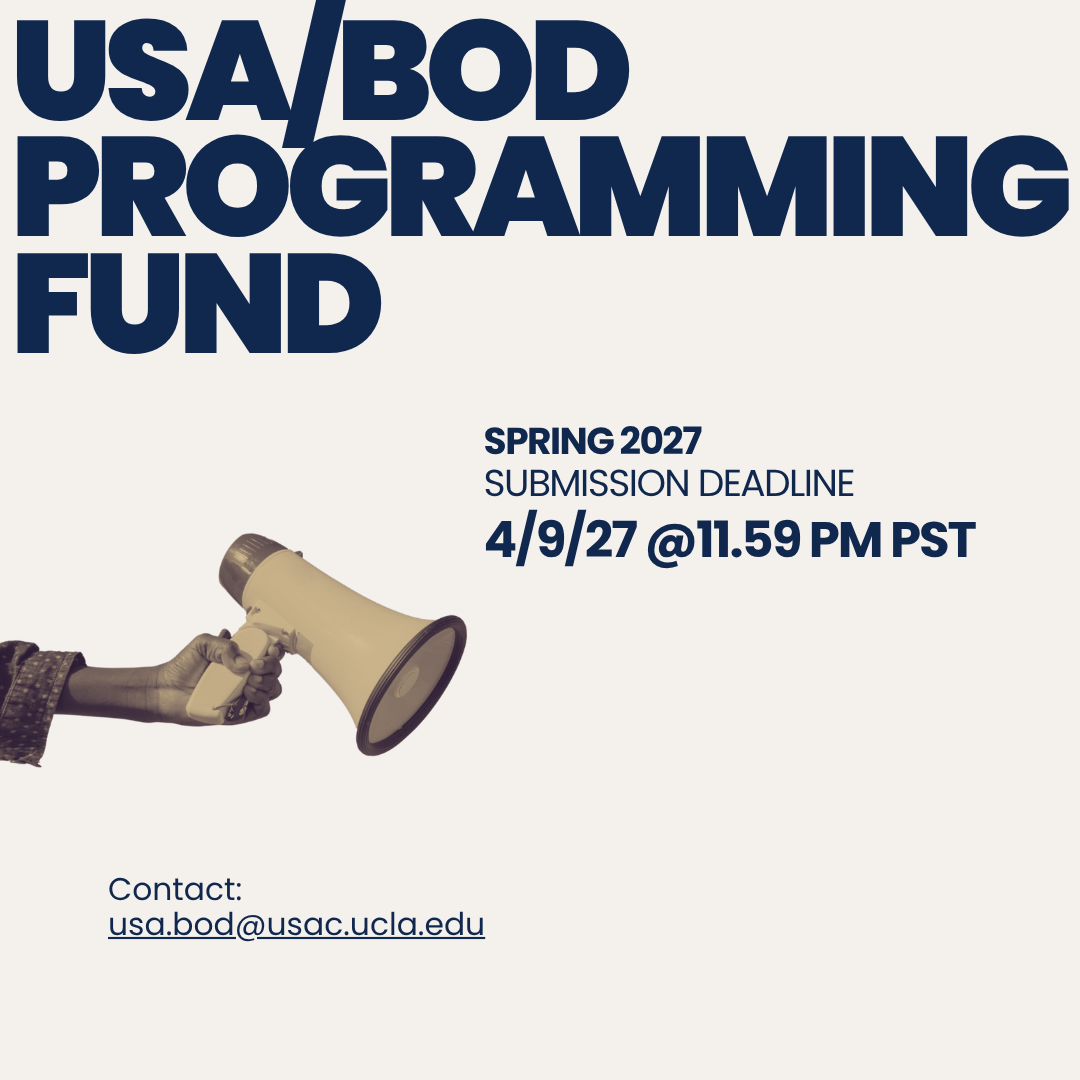 Spring 2027 USA/BOD Programming Fund Submission Deadline