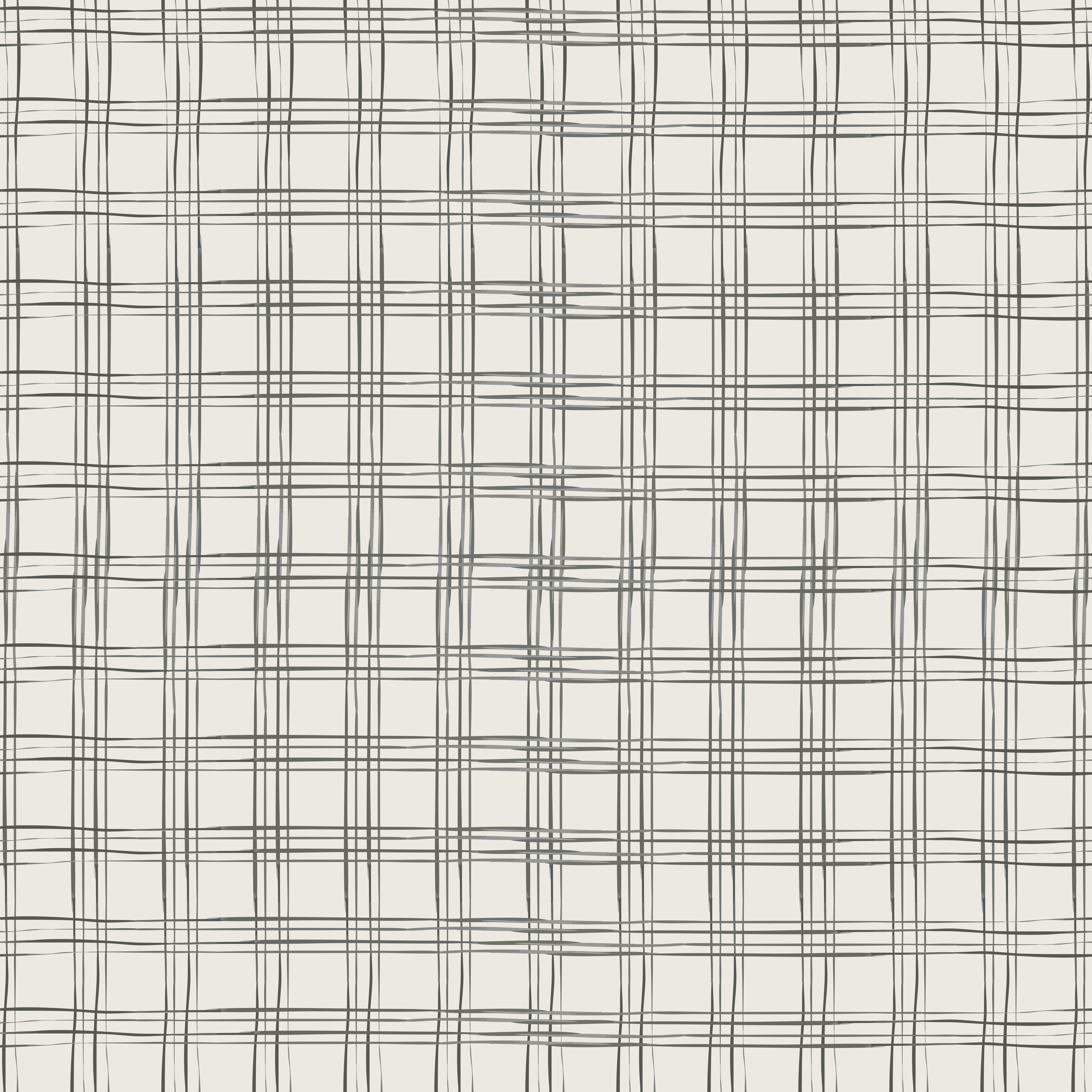 Black and white plaid pattern with intersecting horizontal and vertical lines of varying thicknesses on a light background.